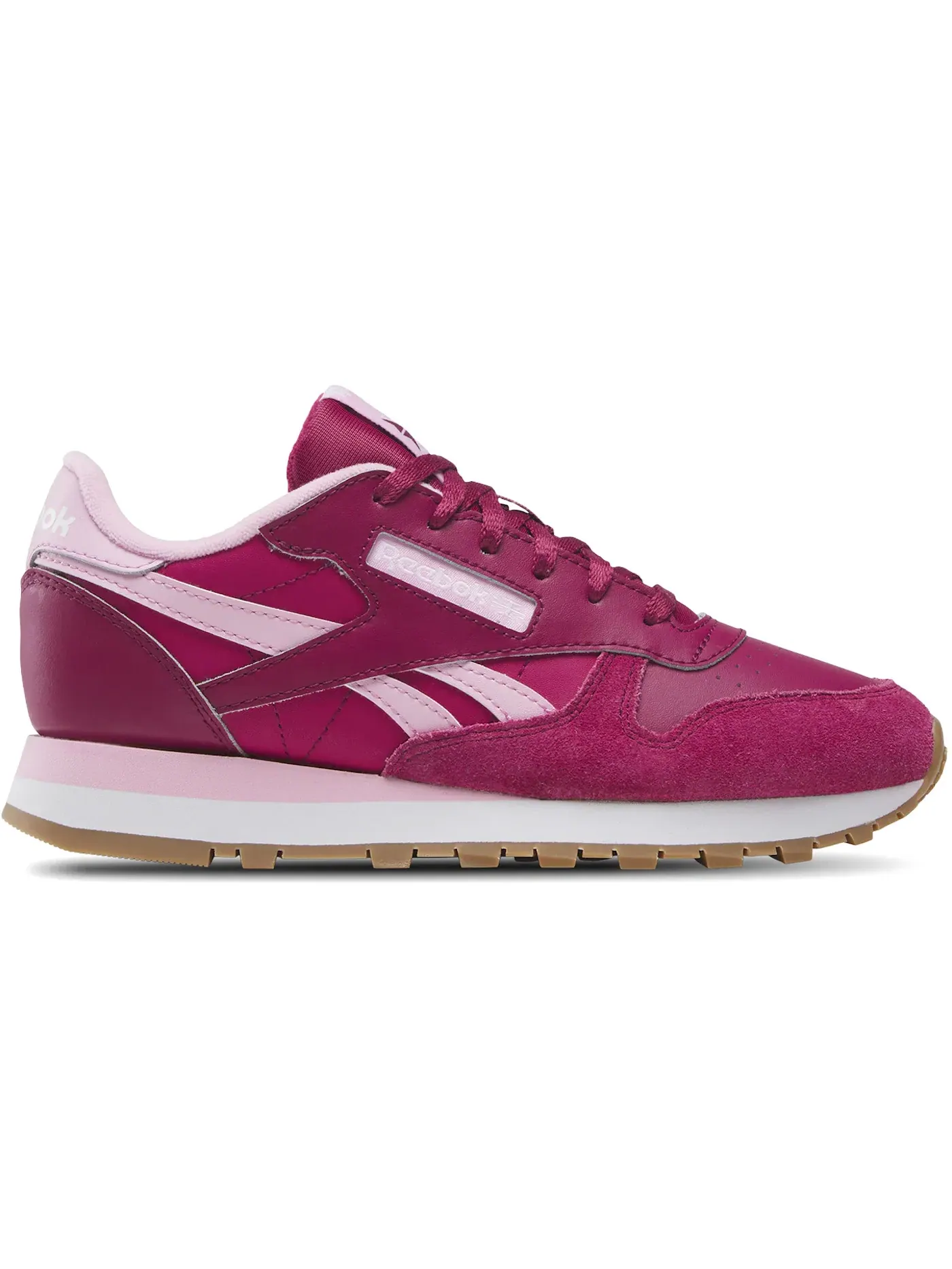 Кроссовки детские Reebok Classic Leather Lifestyle, кожаные — изображение 1 из 1, розовый