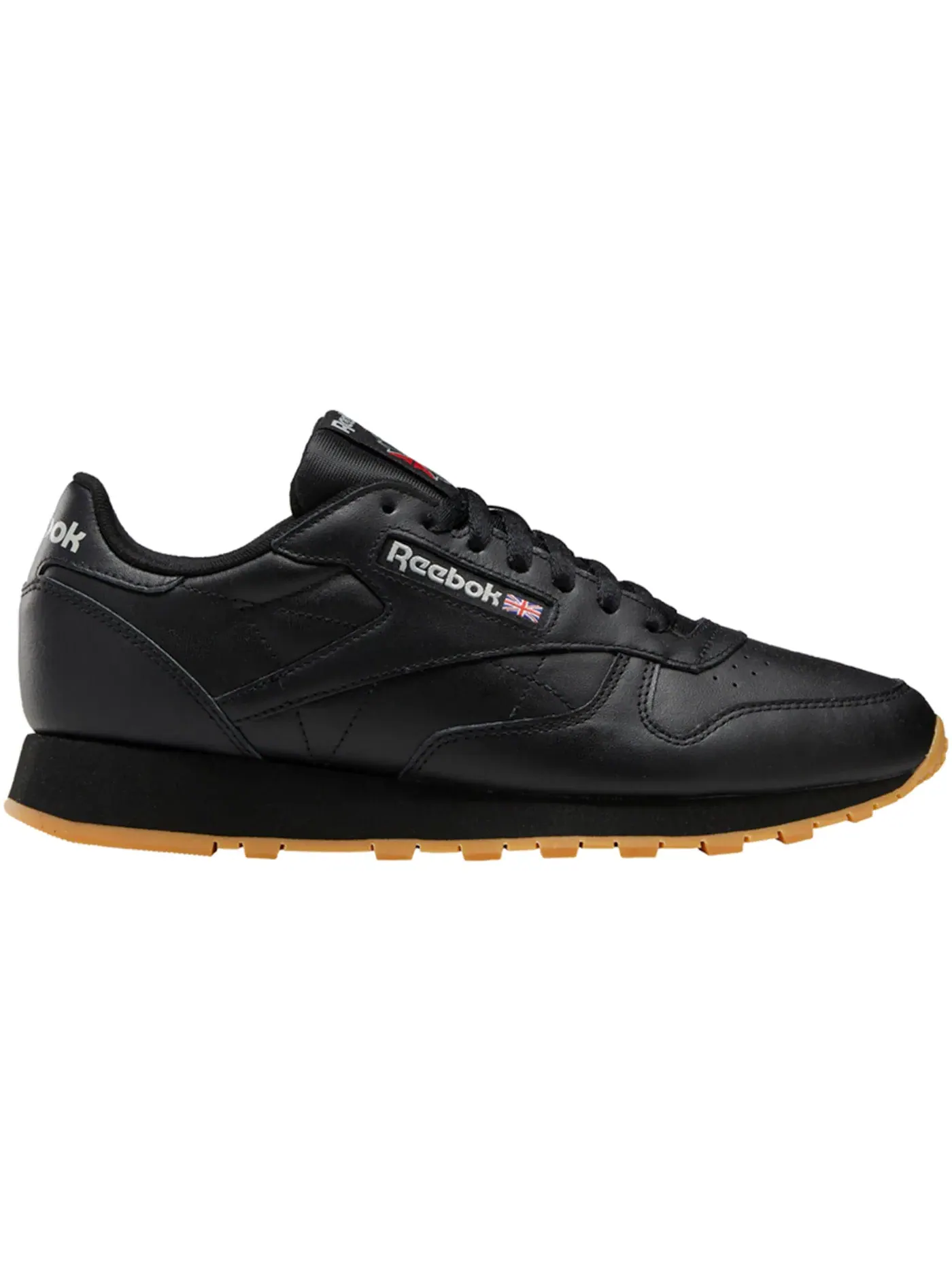 Кроссовки Reebok Classic Leather, унисекс, натуральная кожа — изображение 1 из 1, черный