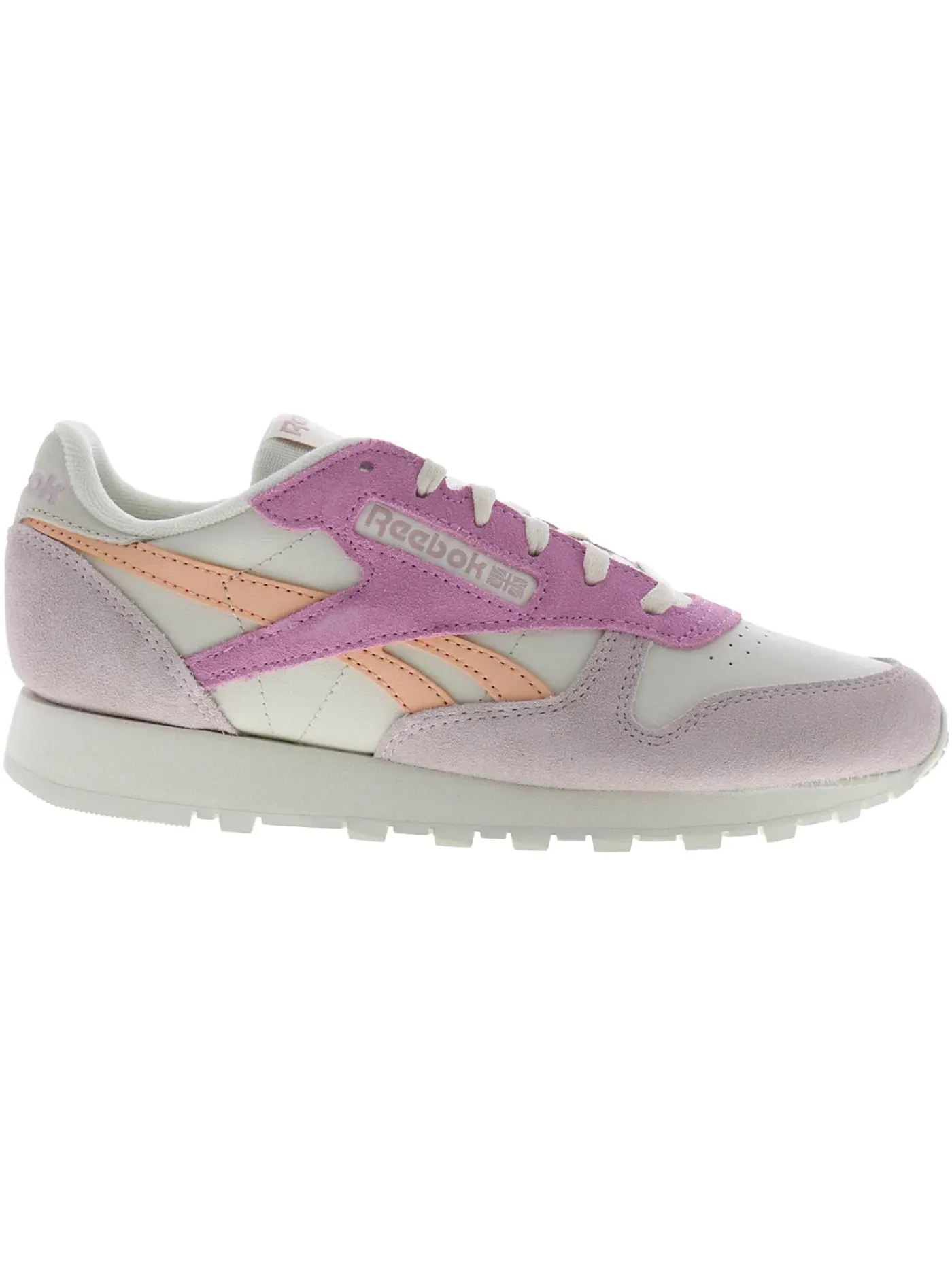 Кроссовки женские Reebok Classic Leather Lifestyle Bone/Peach Glow/Ashen Lilac — изображение 1 из 1