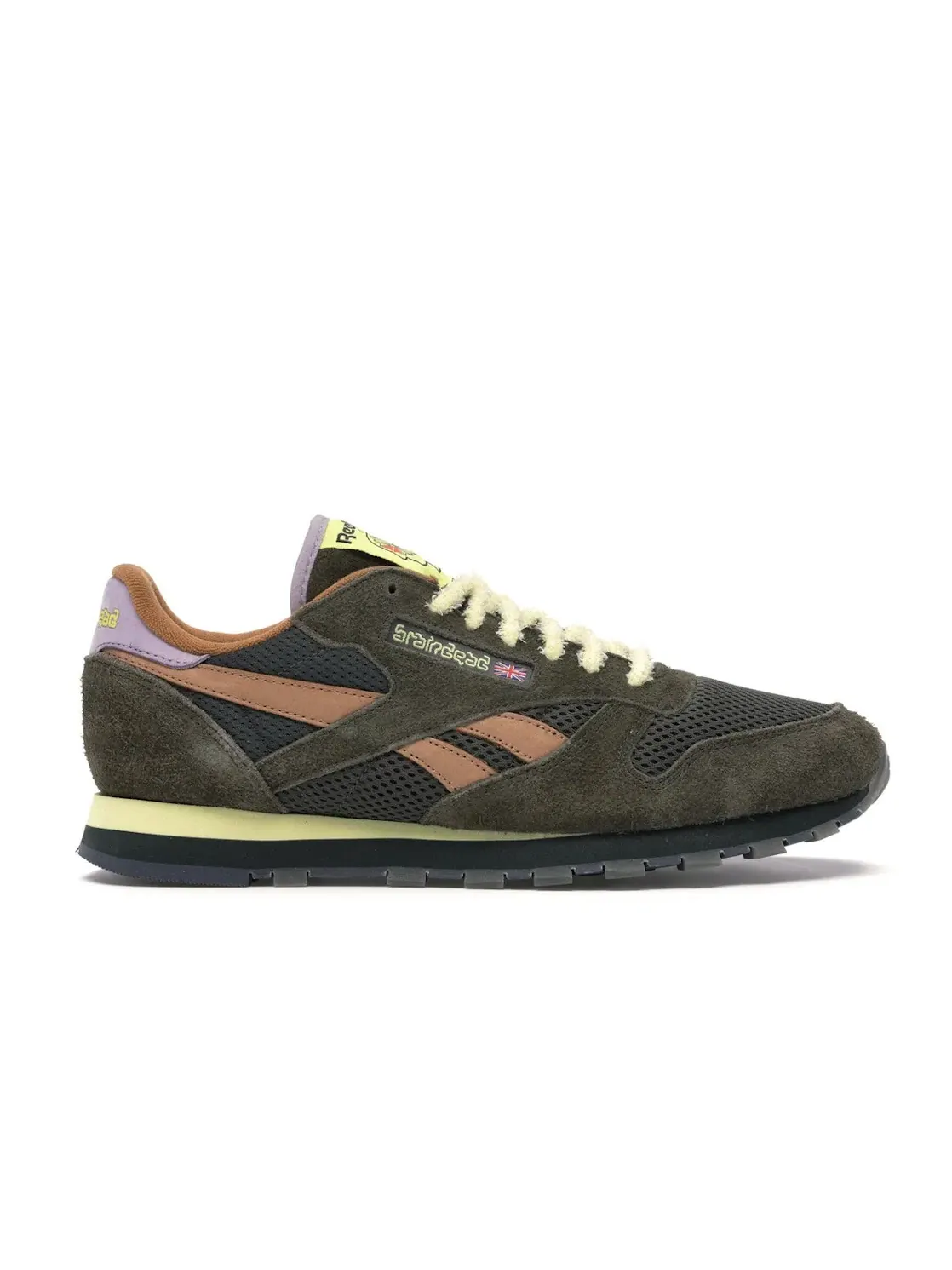 Кроссовки Reebok Classic Leather Lifestyle Brain Dead Moss/Soft Camel/Filtered Yellow — изображение 1 из 4, желтый