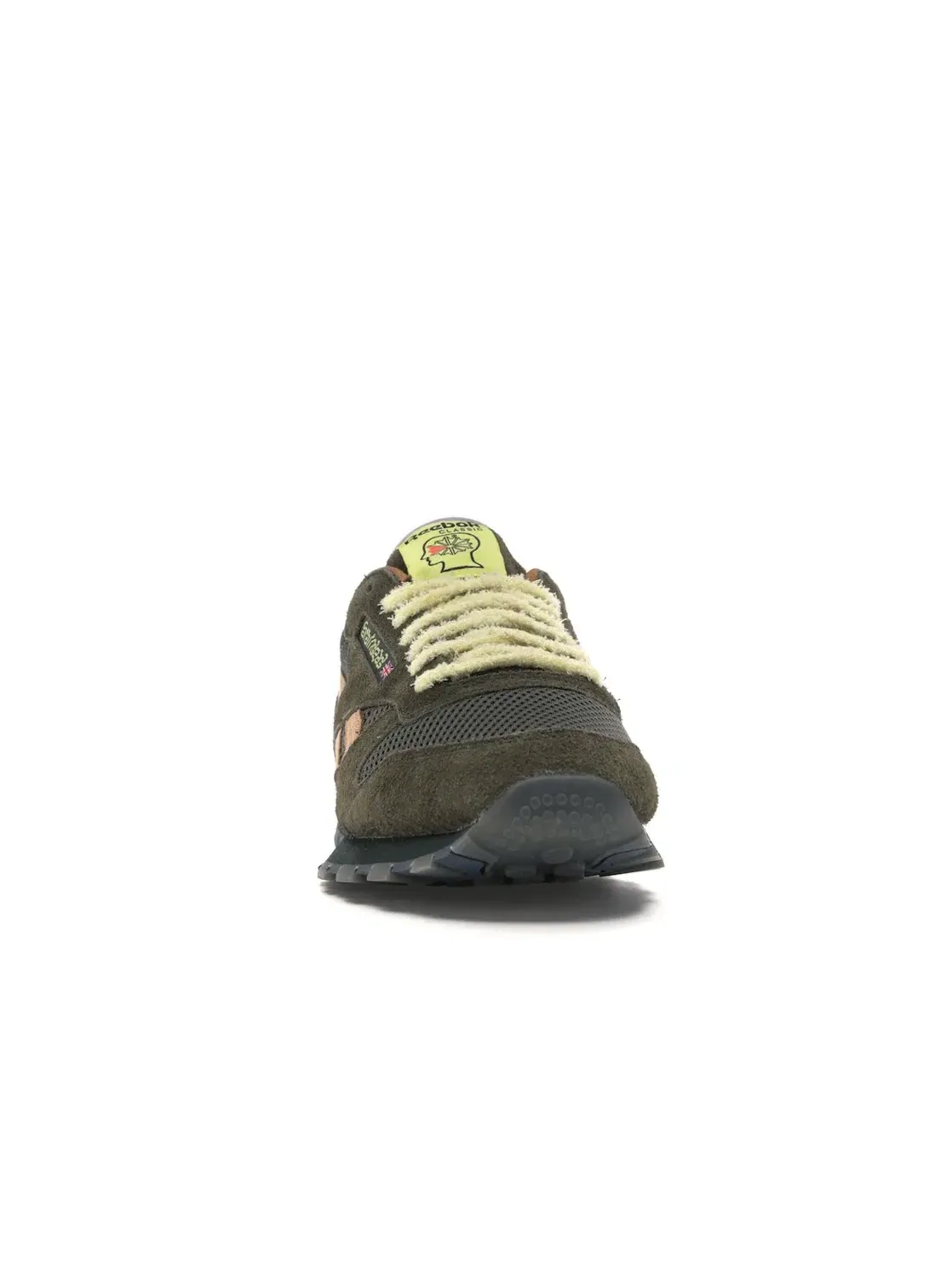 Кроссовки Reebok Classic Leather Lifestyle Brain Dead Moss/Soft Camel/Filtered Yellow — изображение 2 из 4, желтый