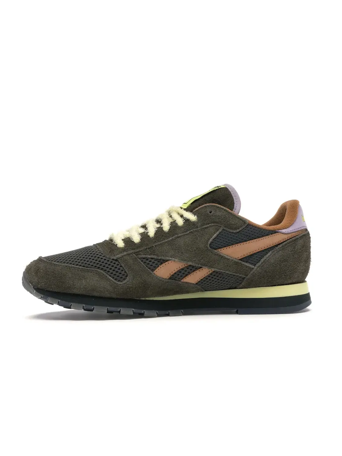 Кроссовки Reebok Classic Leather Lifestyle Brain Dead Moss/Soft Camel/Filtered Yellow — изображение 3 из 4, желтый