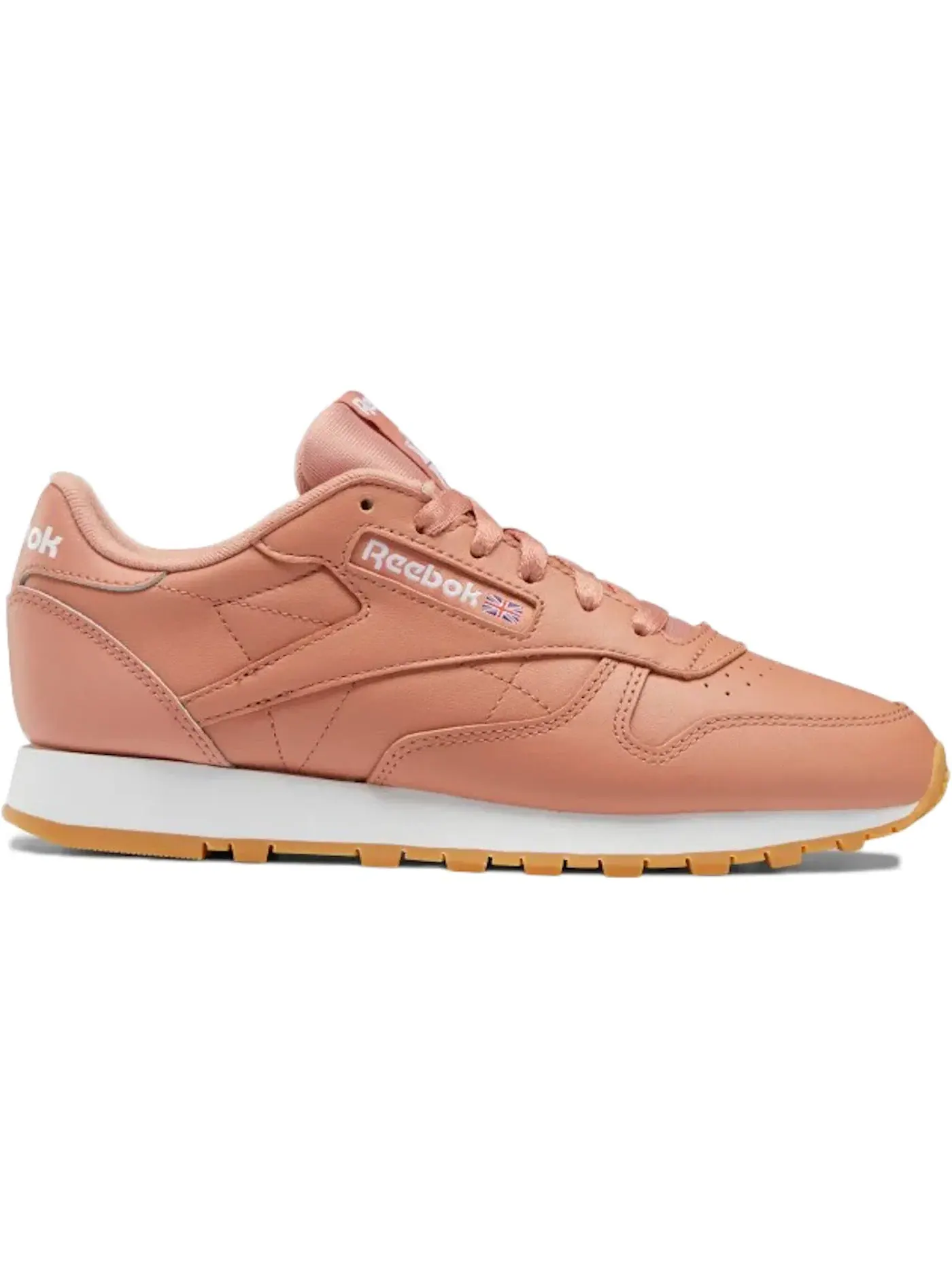 Кроссовки женские Reebok Classic Leather, кожаные, Canyon Coral Mel — изображение 1 из 1, белый