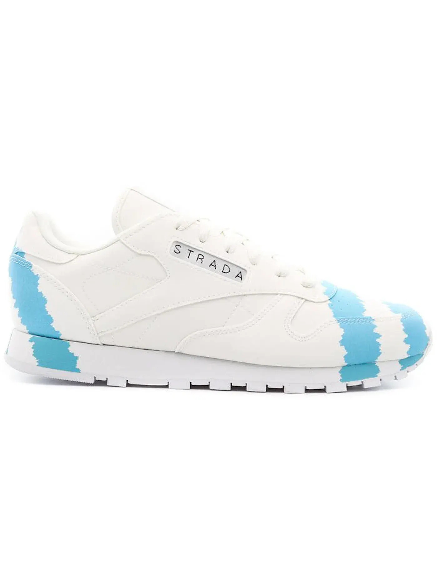 Кроссовки женские Reebok Classic Leather, Lifestyle — изображение 1 из 2, белый/синий/желтый