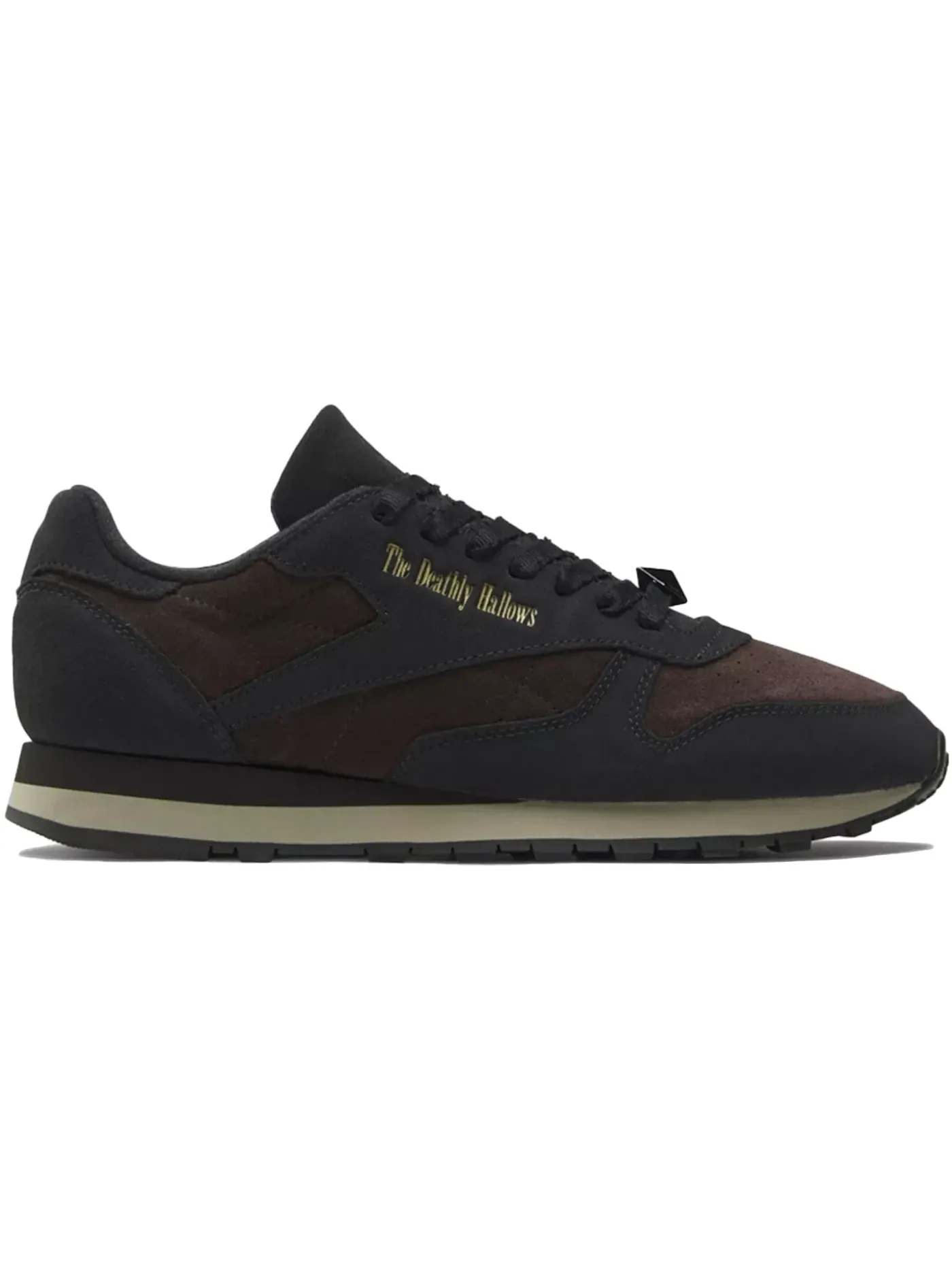 Кроссовки Reebok Classic Leather, Lifestyle — изображение 1 из 1, черный/темный/золотистый