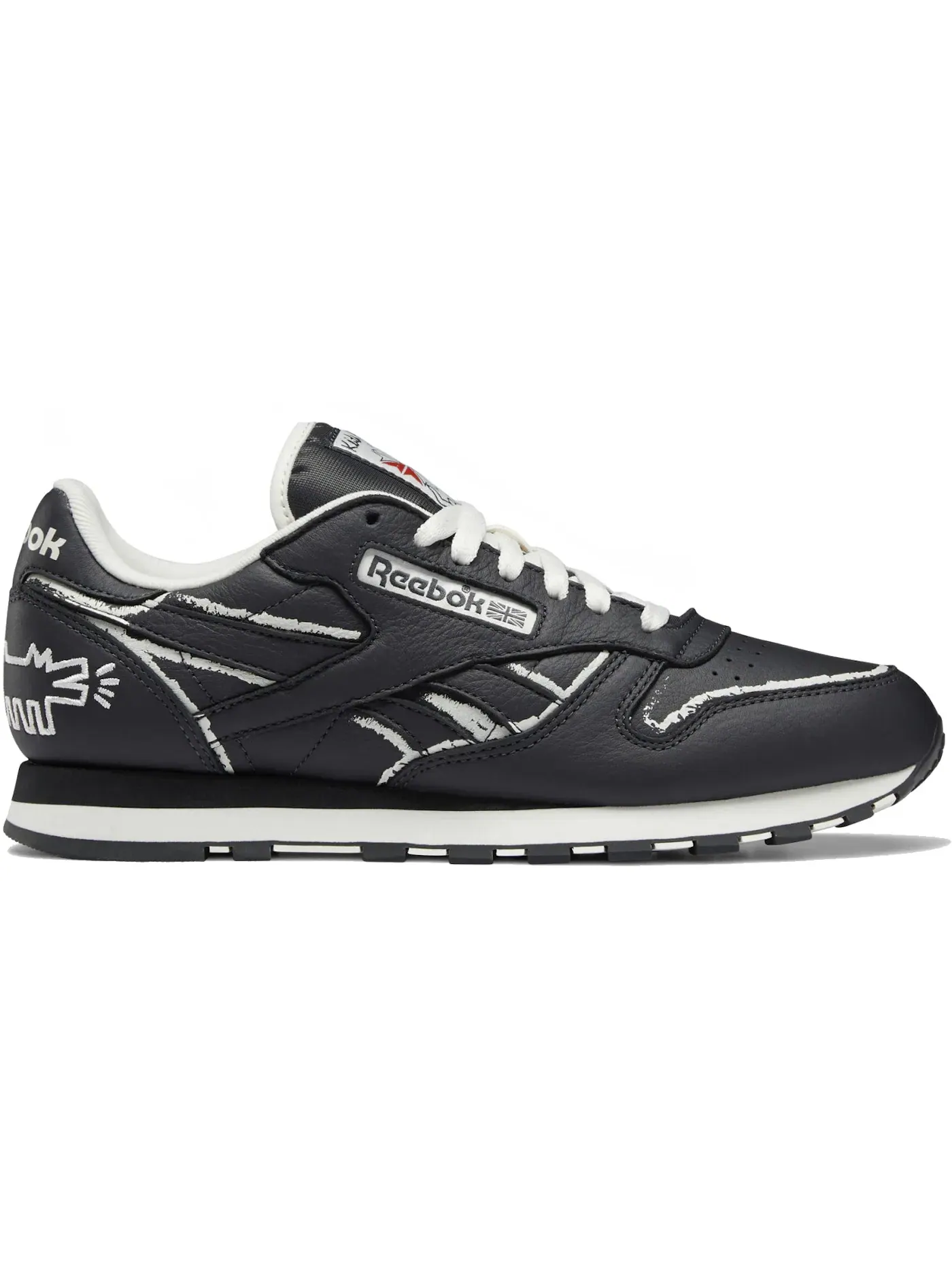 Кроссовки Reebok Classic Leather Keith Haring, лимитированная серия — изображение 1 из 1, серый