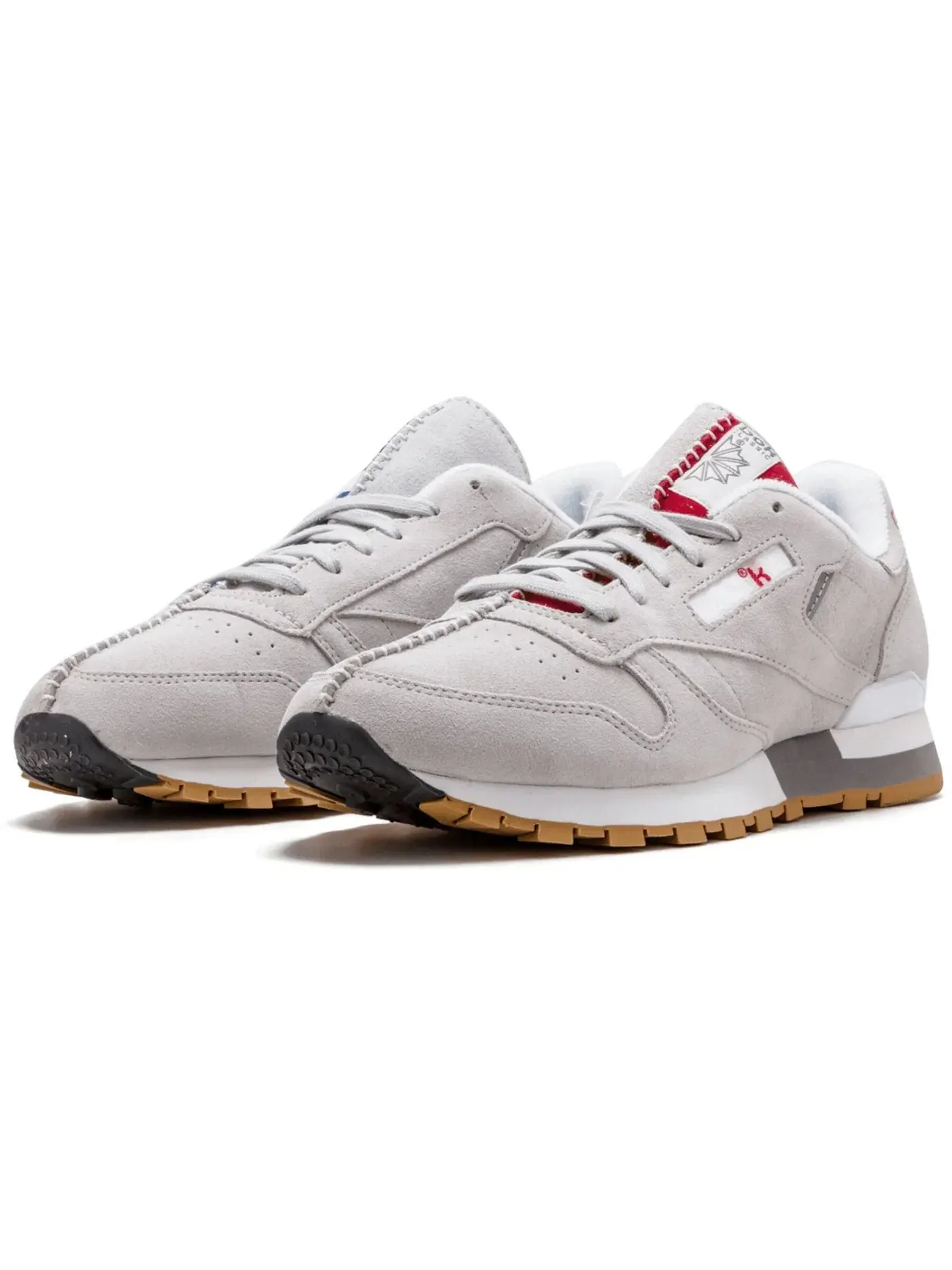 Кроссовки детские Reebok Classic Leather Kendrick Lamar Deconstructed, Lifestyle — изображение 2 из 2, красный/белый