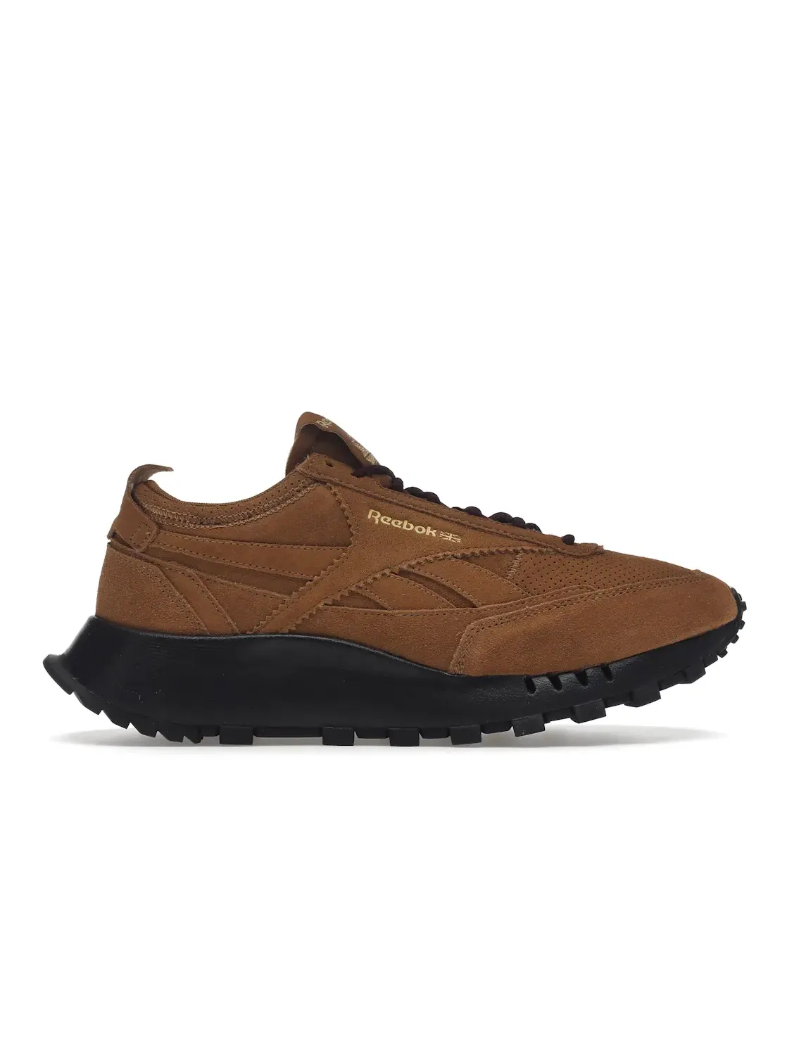 Кроссовки мужские Reebok Classic Leather Legacy, кожаные — изображение 1 из 4, коричневый//золотистый