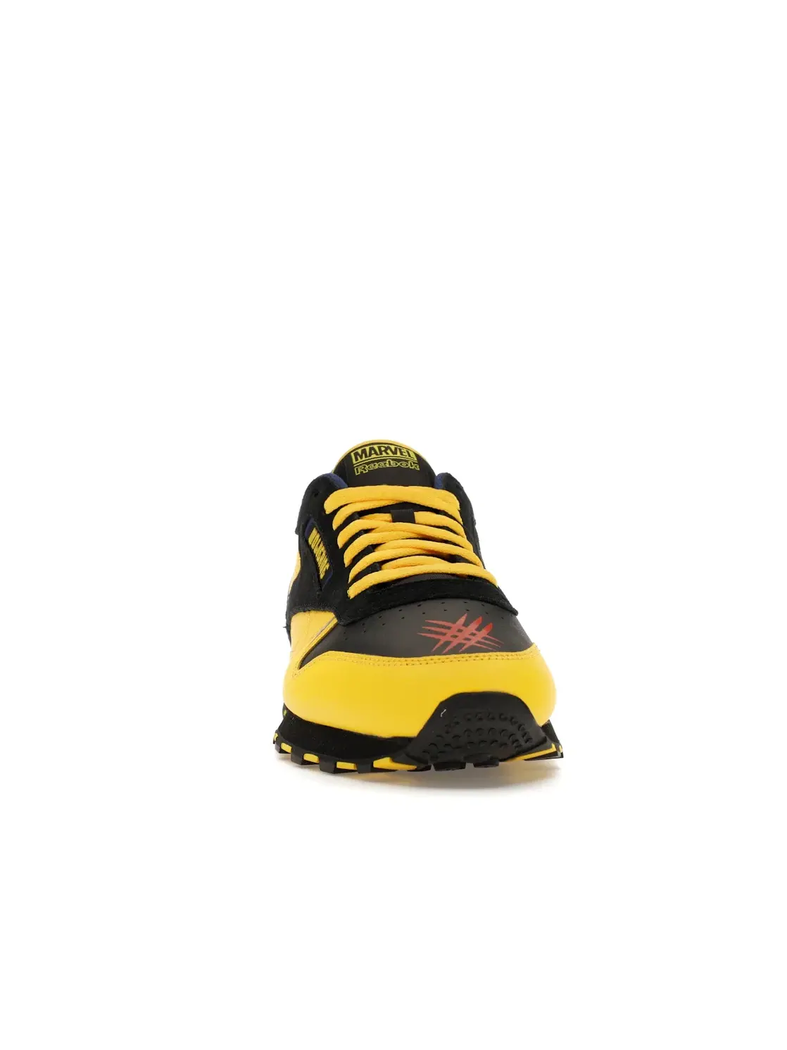 Кроссовки мужские Reebok Classic Leather Marvel X-Men Wolverine, с принтом — изображение 2 из 4, желтый/черный/синий