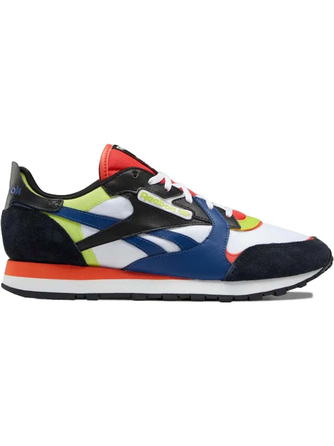 Кроссовки мужские Reebok Classic Leather, Lifestyle — изображение 1 из 1, белый/черный/красный