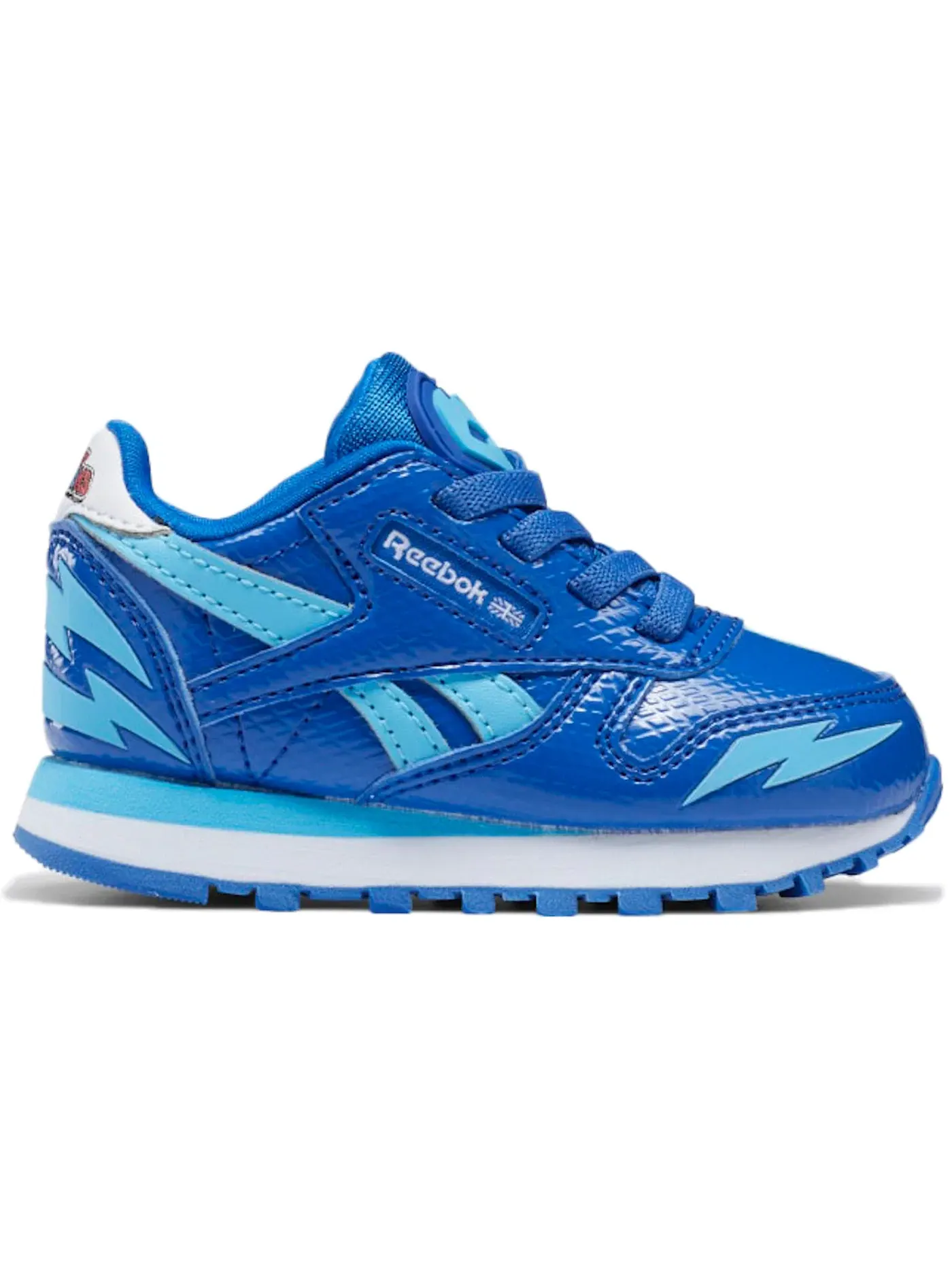 Кроссовки детские Reebok Classic Leather, с принтом PJ Masks Cat Boy — изображение 1 из 1, синий/синий/белый