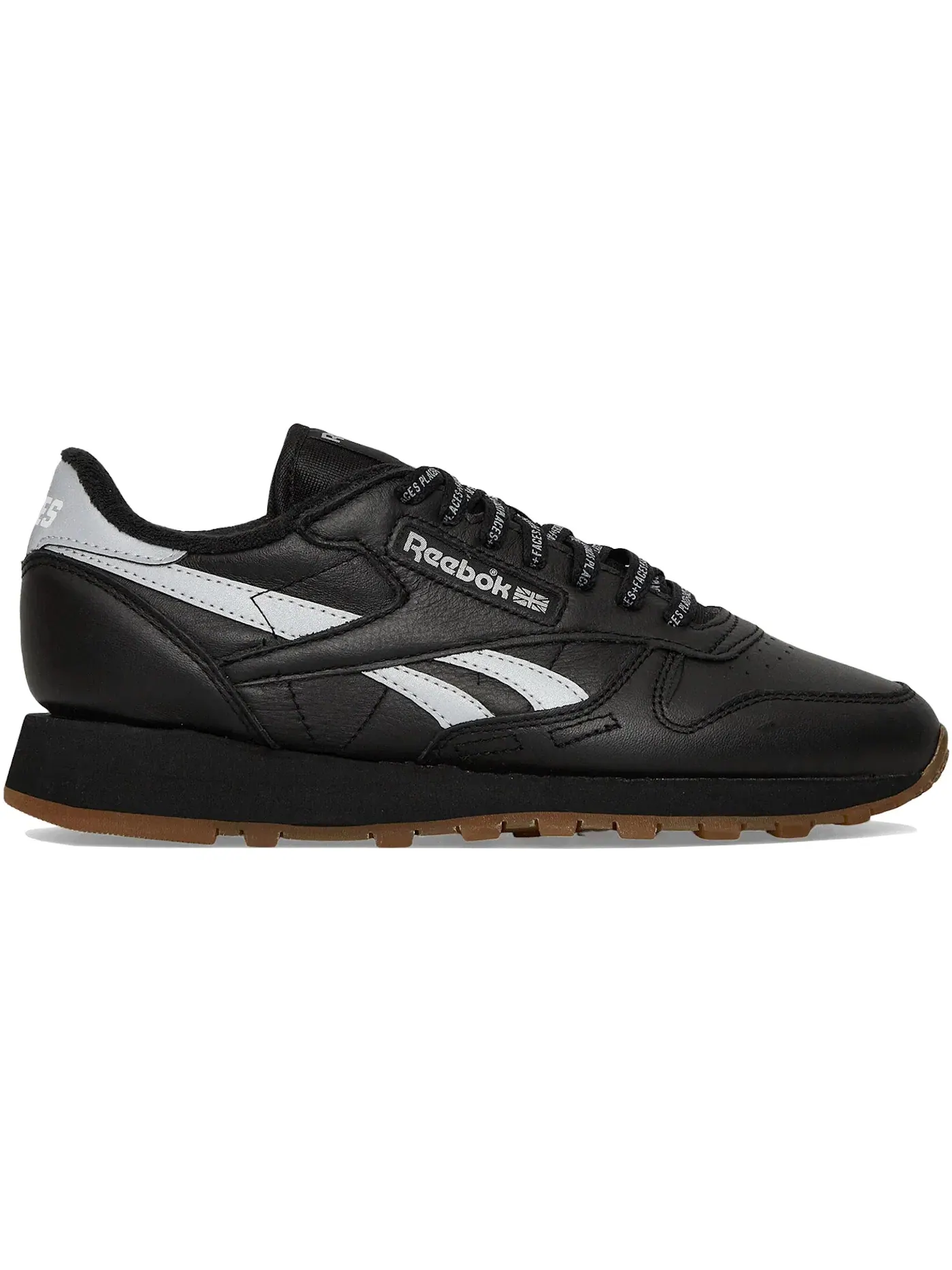 Кроссовки Reebok Classic Leather Lifestyle — изображение 1 из 1, черный/серебристый/белый
