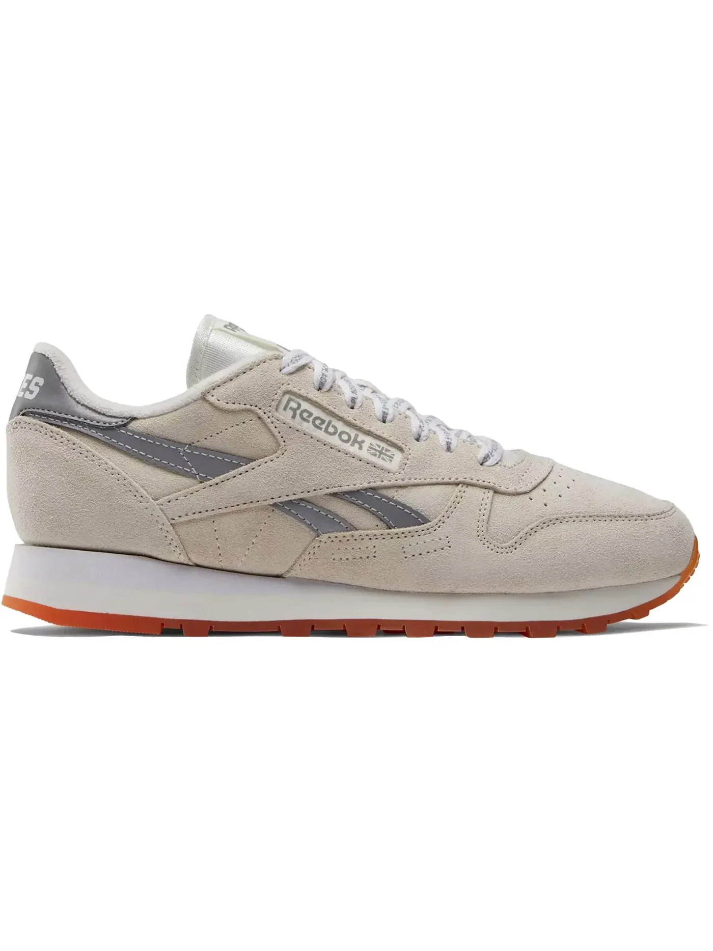 Кроссовки Reebok Classic Leather Lifestyle Chalk/Silver/White — изображение 1 из 1, серебристый/белый