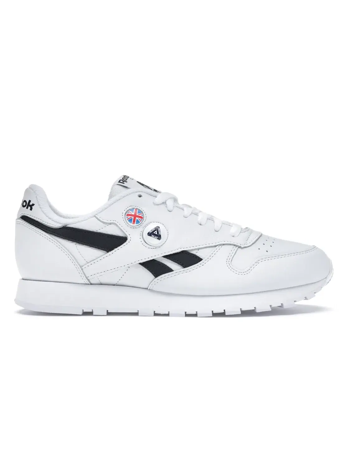 Кроссовки мужские Reebok Classic Leather Pump, с системой Pump — изображение 1 из 4, белый/темно-синий/синий