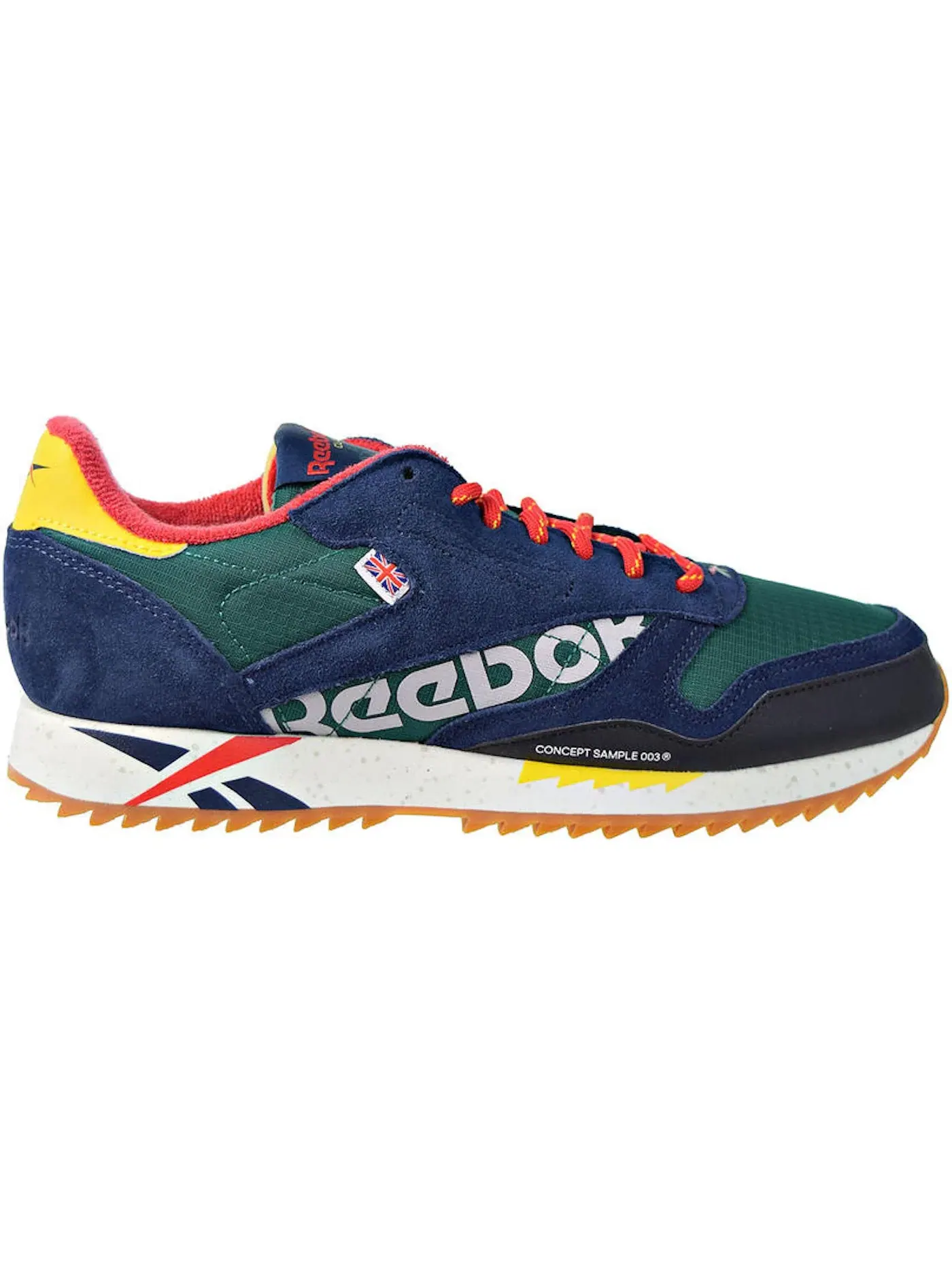 Кроссовки мужские Reebok Classic Leather Ripple, кожаные — изображение 1 из 1, многоцветный