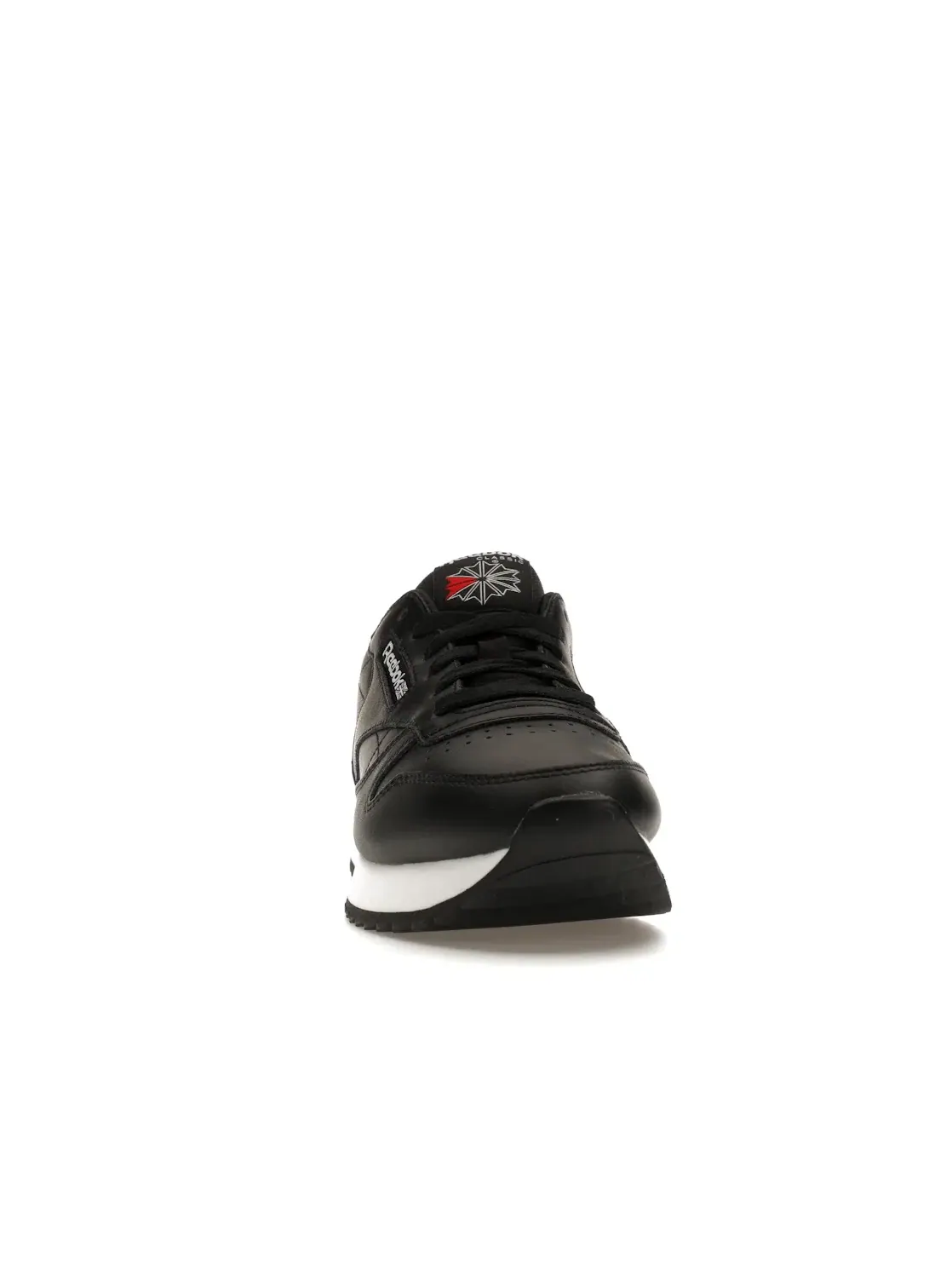 Кроссовки женские Reebok Classic Leather Ripple Lifestyle Черные с Белым — изображение 2 из 4, черный/черный/белый