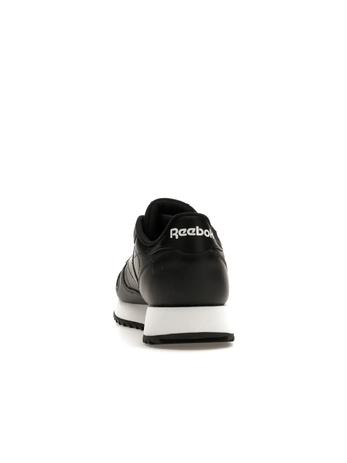 Кроссовки женские Reebok Classic Leather Ripple Lifestyle Черные с Белым — изображение 4 из 4, черный/черный/белый