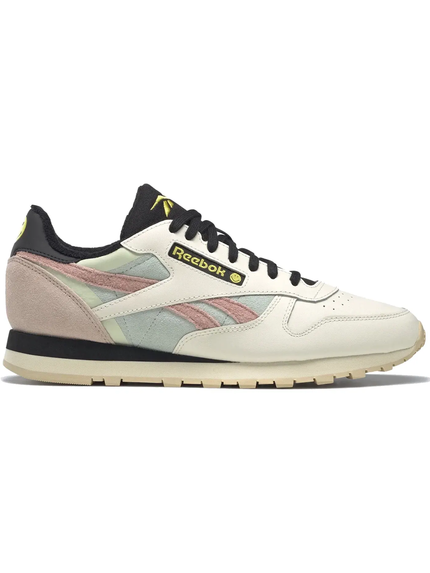 Кроссовки Reebok Classic Leather Smiley 50th Anniversary, Lifestyle — изображение 1 из 1, желтый