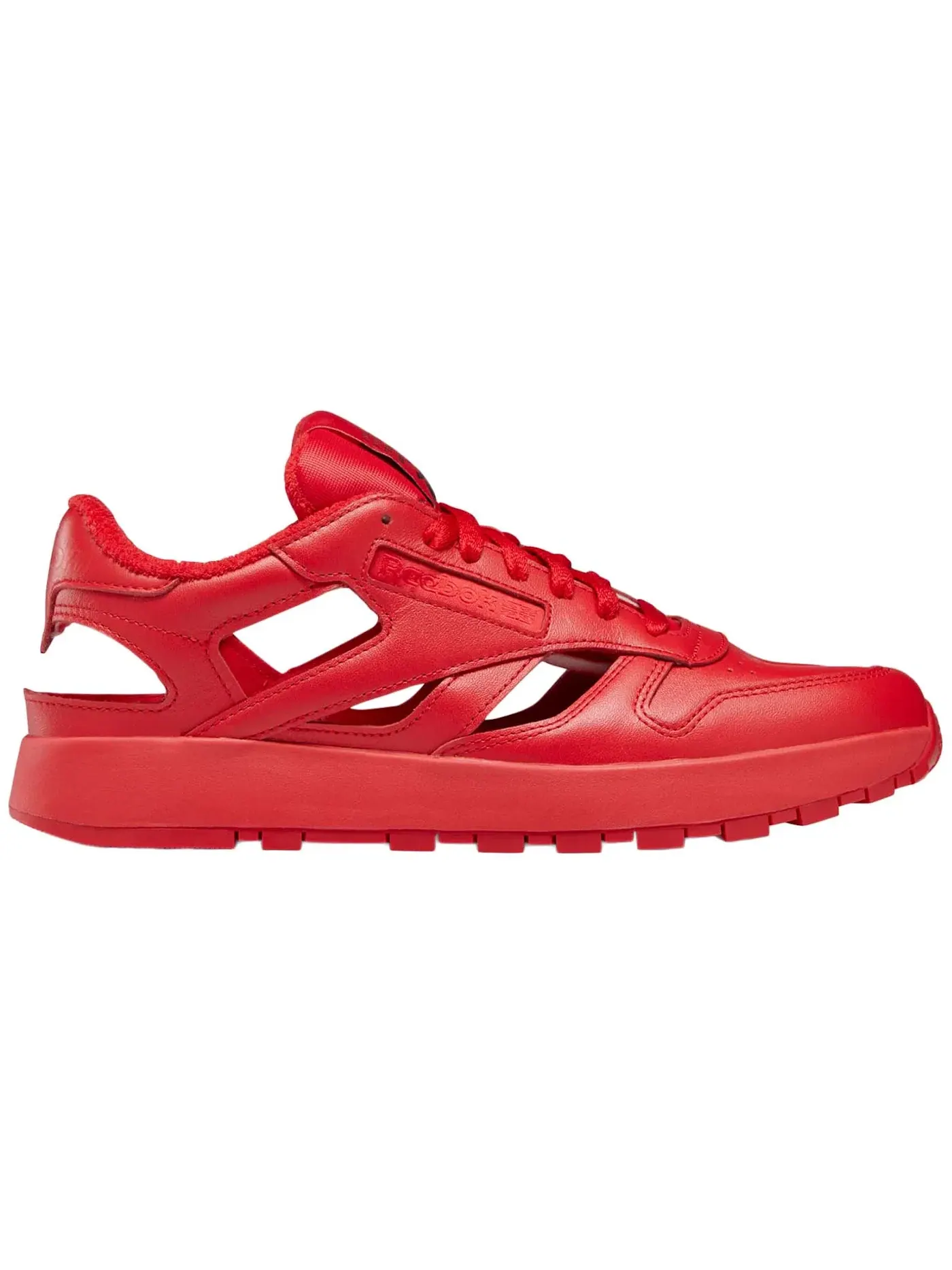 Кроссовки Reebok Classic Leather Tabi Decortique Low Maison Margiela — изображение 1 из 1, красный/черный/белый