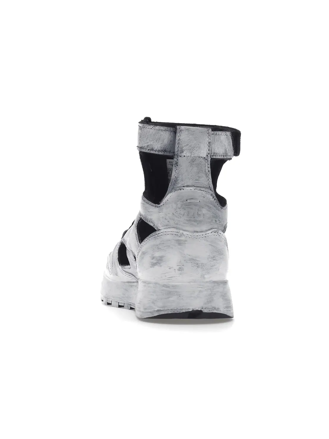 Кроссовки Reebok Classic Leather Tabi High Lifestyle, высокие, с разделенным мыском — изображение 4 из 4, белый/белый-черный