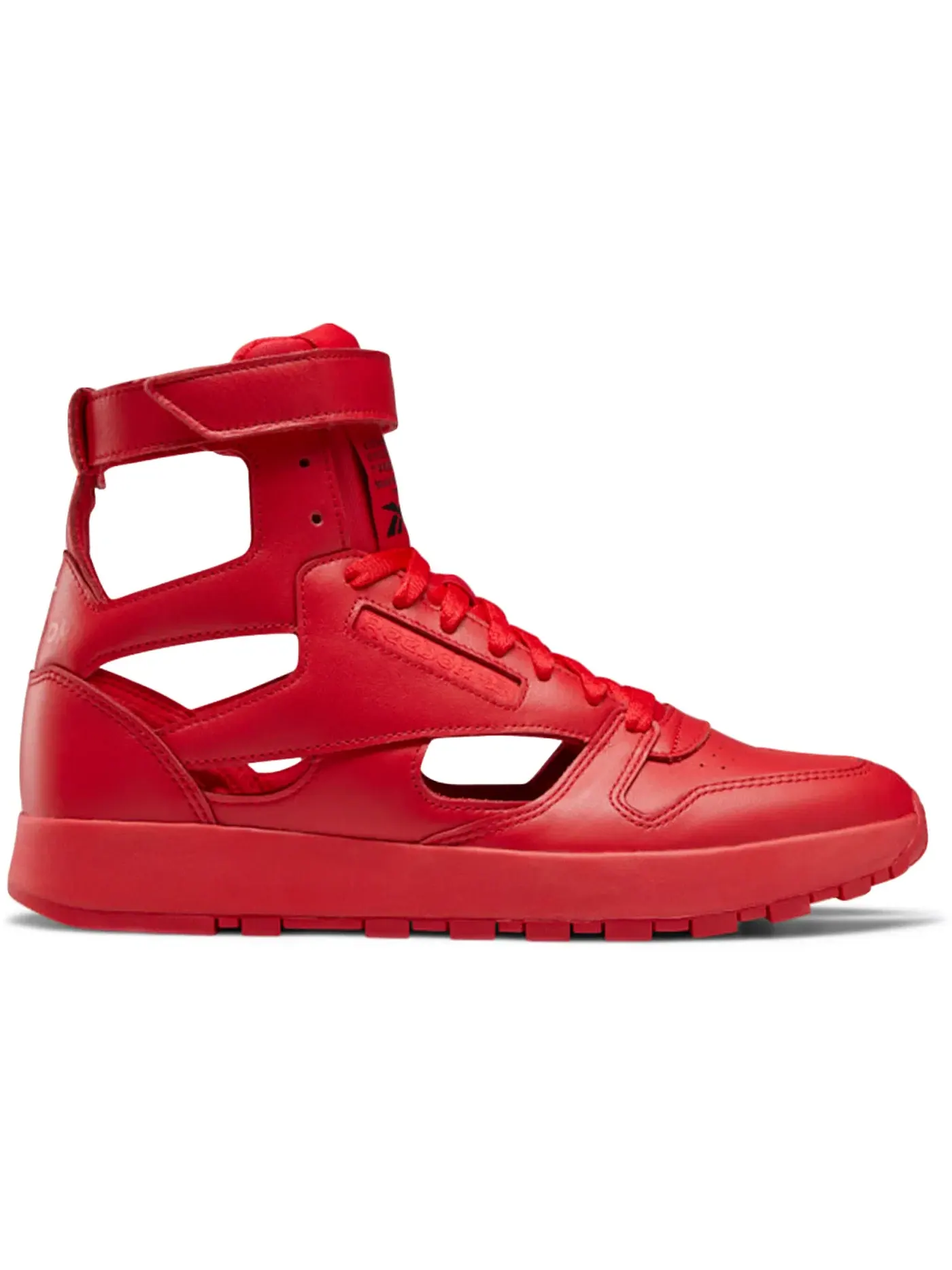 Кроссовки Reebok Classic Leather Tabi High, коллаборация с Maison Margiela — изображение 1 из 1, красный/белый-черный