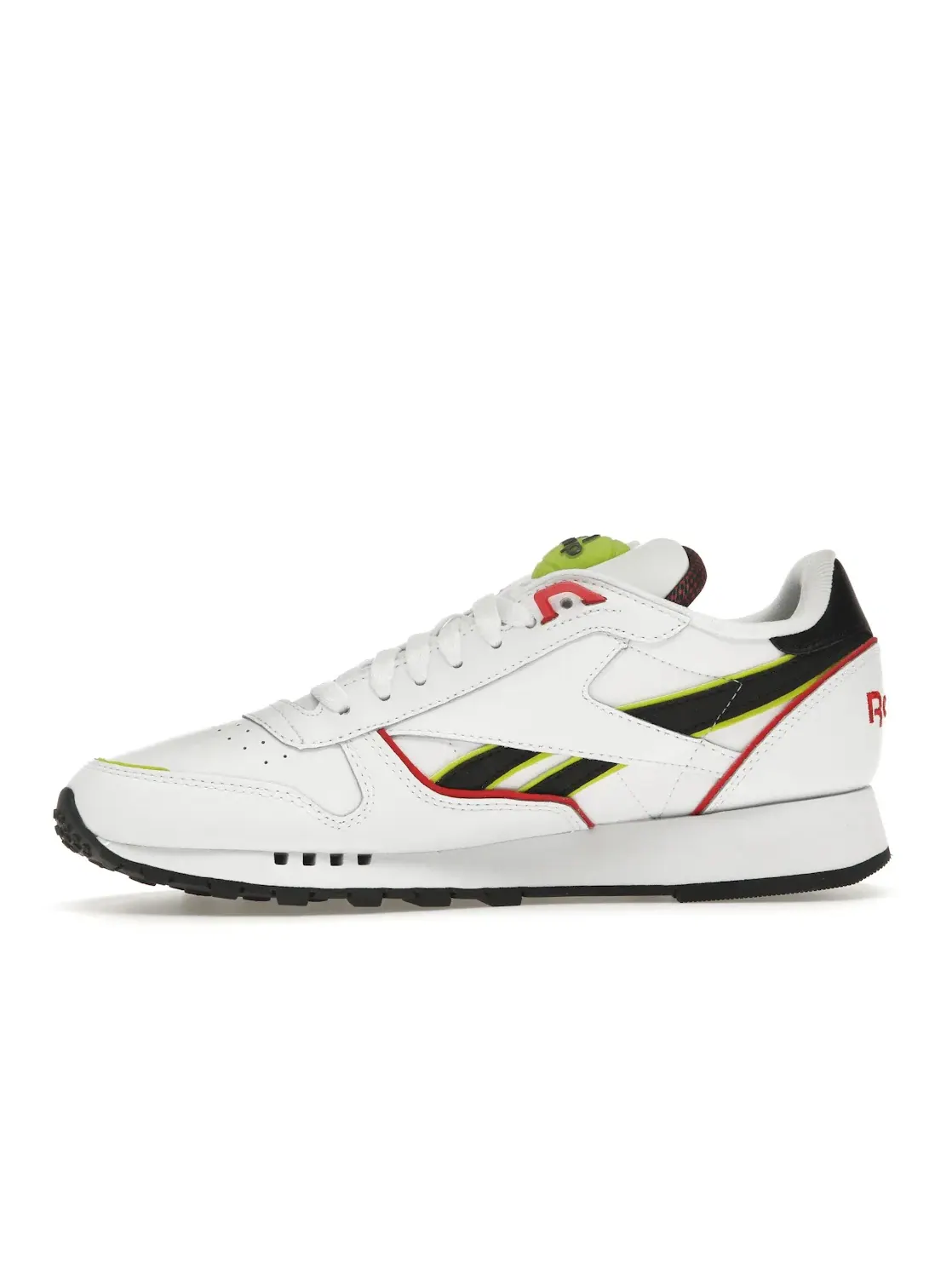 Кроссовки мужские Reebok Classic Leather, Lifestyle — изображение 3 из 4, белый черный желтый
