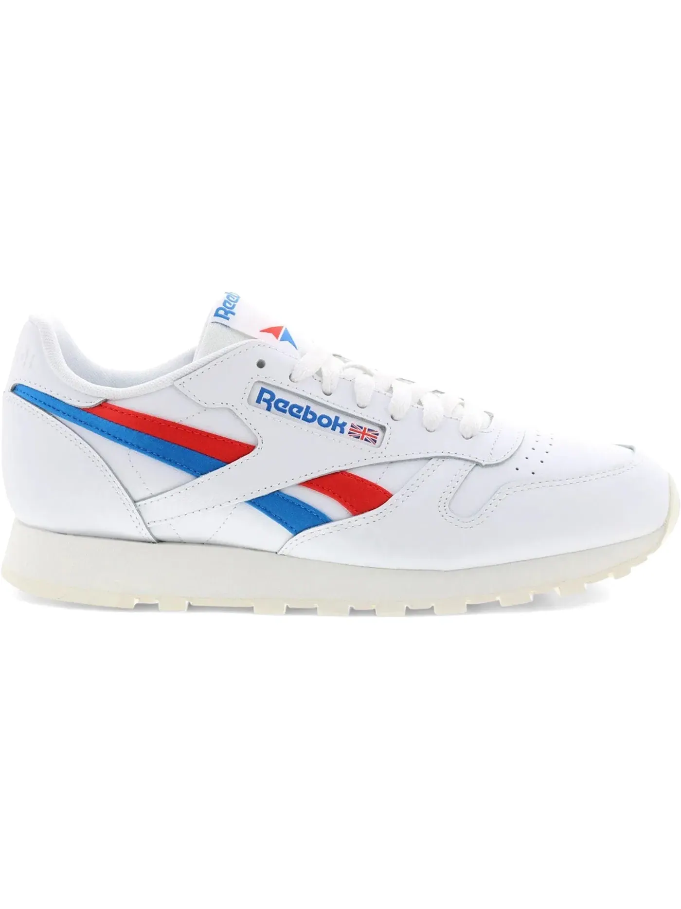 Кроссовки Reebok Classic Leather, кожаные — изображение 1 из 1, белый/красный/синий