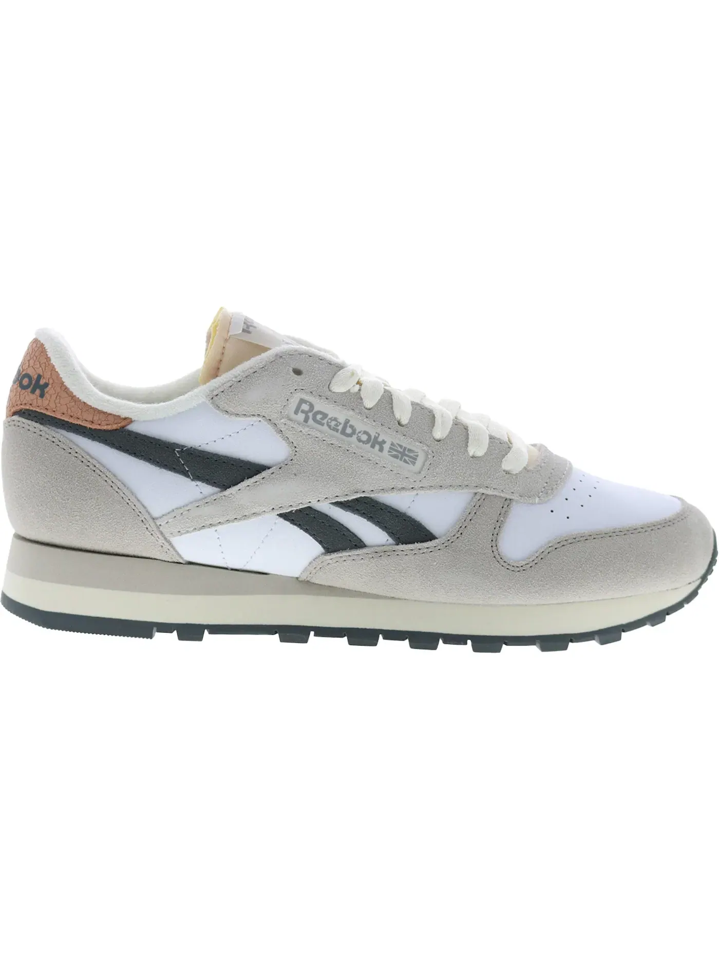 Кроссовки Reebok Classic Leather Lifestyle, кожаные — изображение 1 из 1, белый//серый