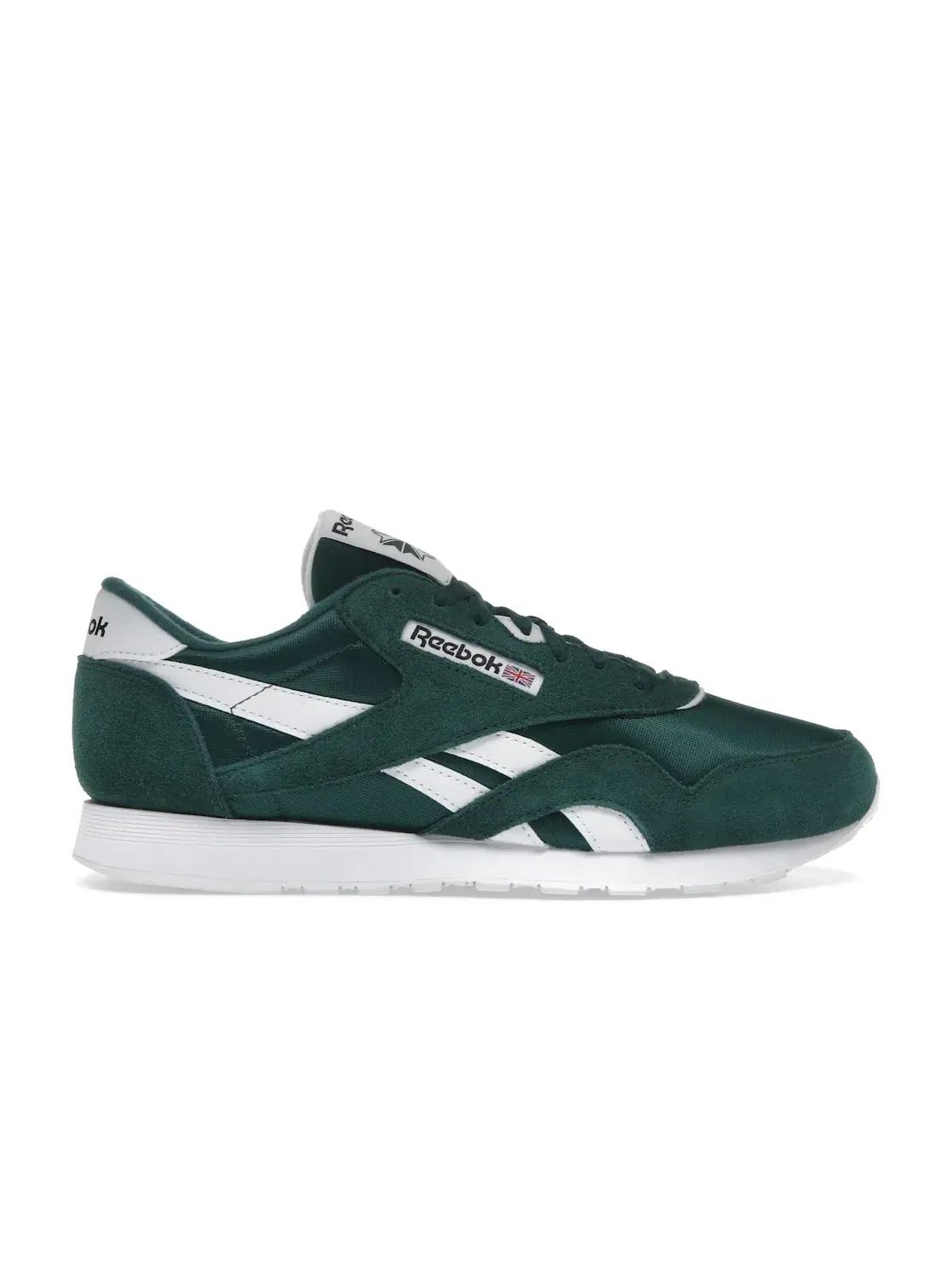 Кроссовки мужские Reebok Classic Nylon, лайфстайл — изображение 1 из 4, зеленый/зеленый/белый