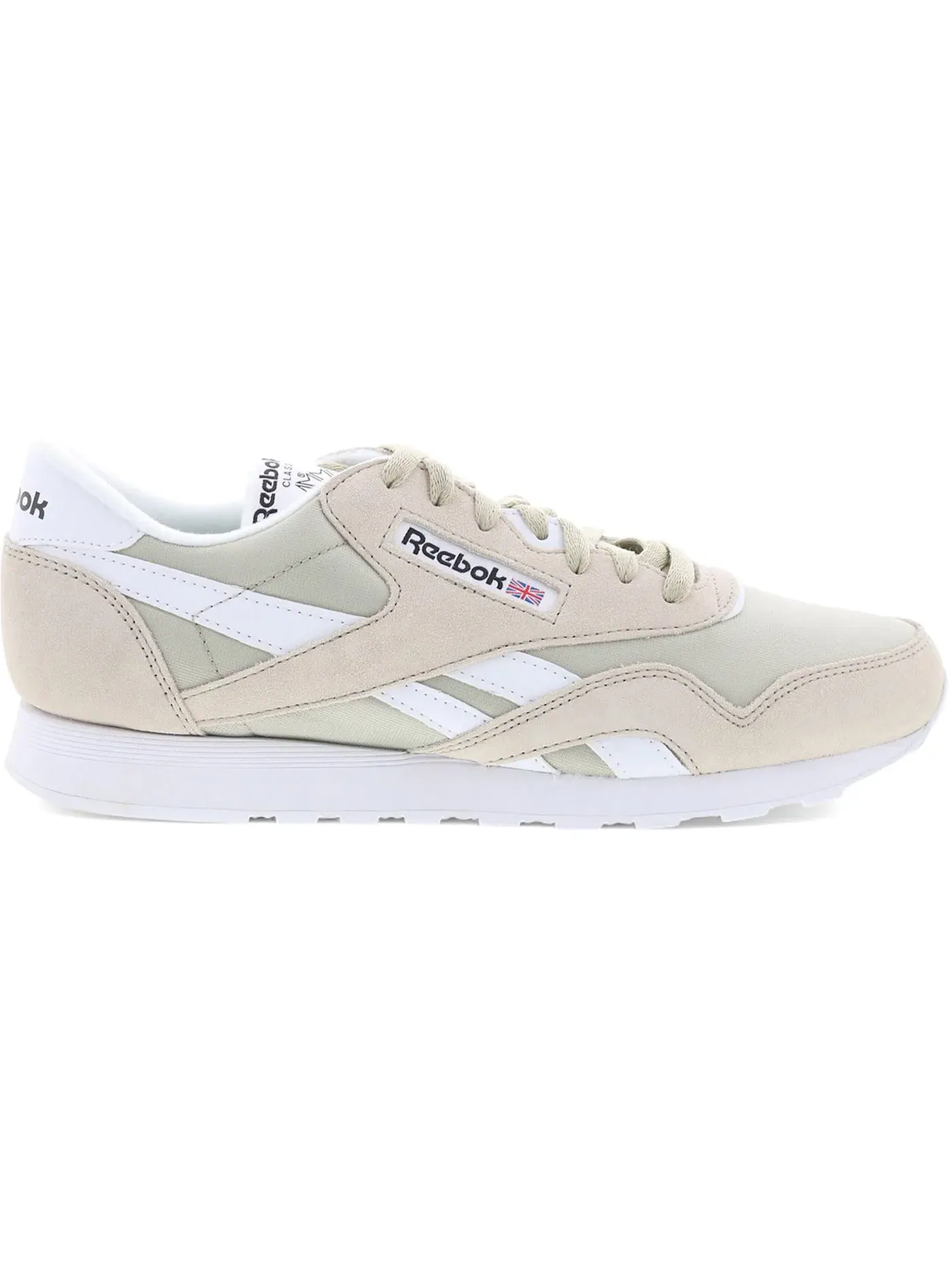 Кроссовки мужские Reebok Classic Nylon Lifestyle, нейлон и замша — изображение 1 из 1, бежевый
