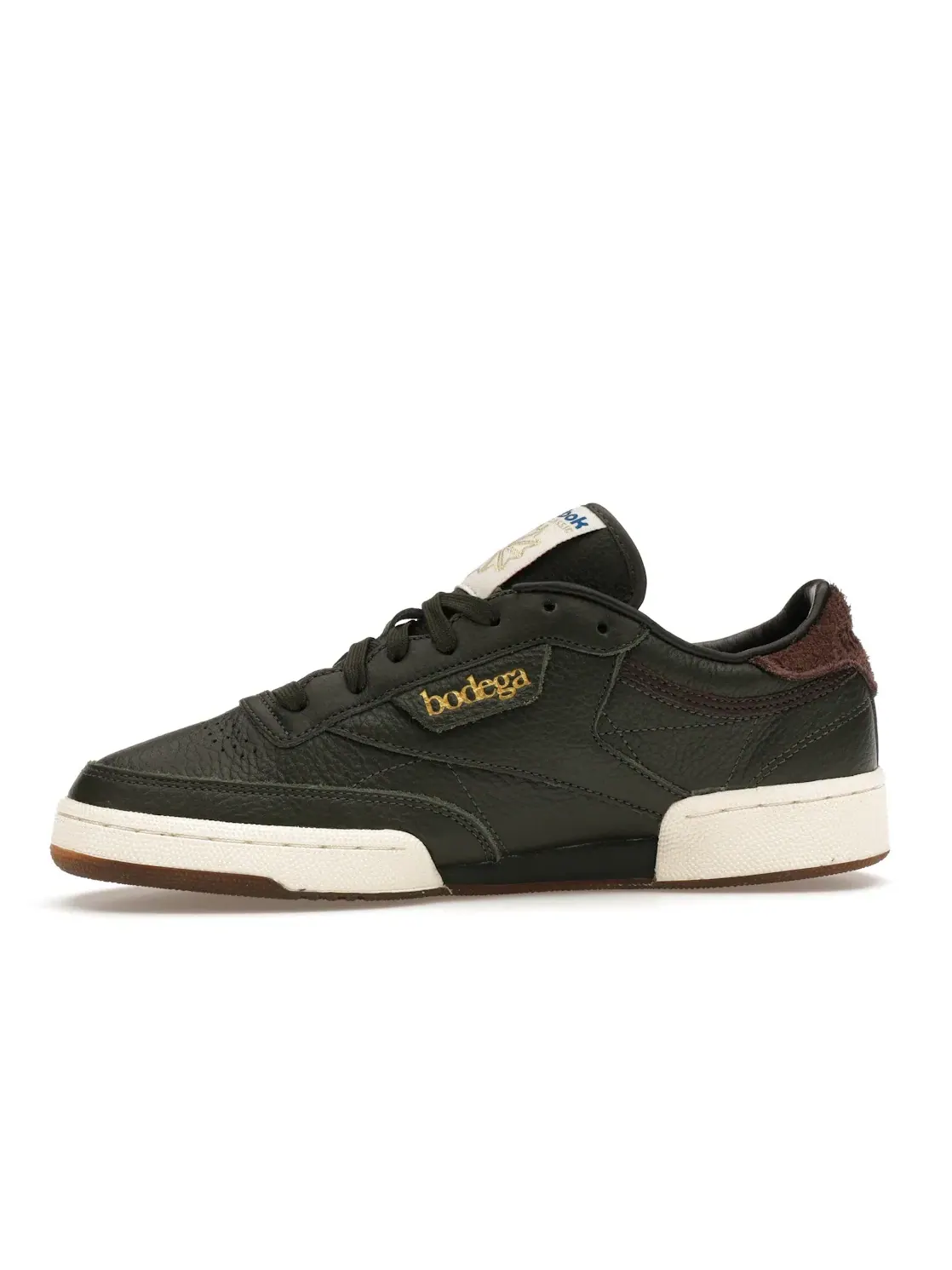 Кроссовки мужские Reebok Club C 85 Lifestyle Bodega Range Green — изображение 3 из 4, зеленый/коричневый-белый