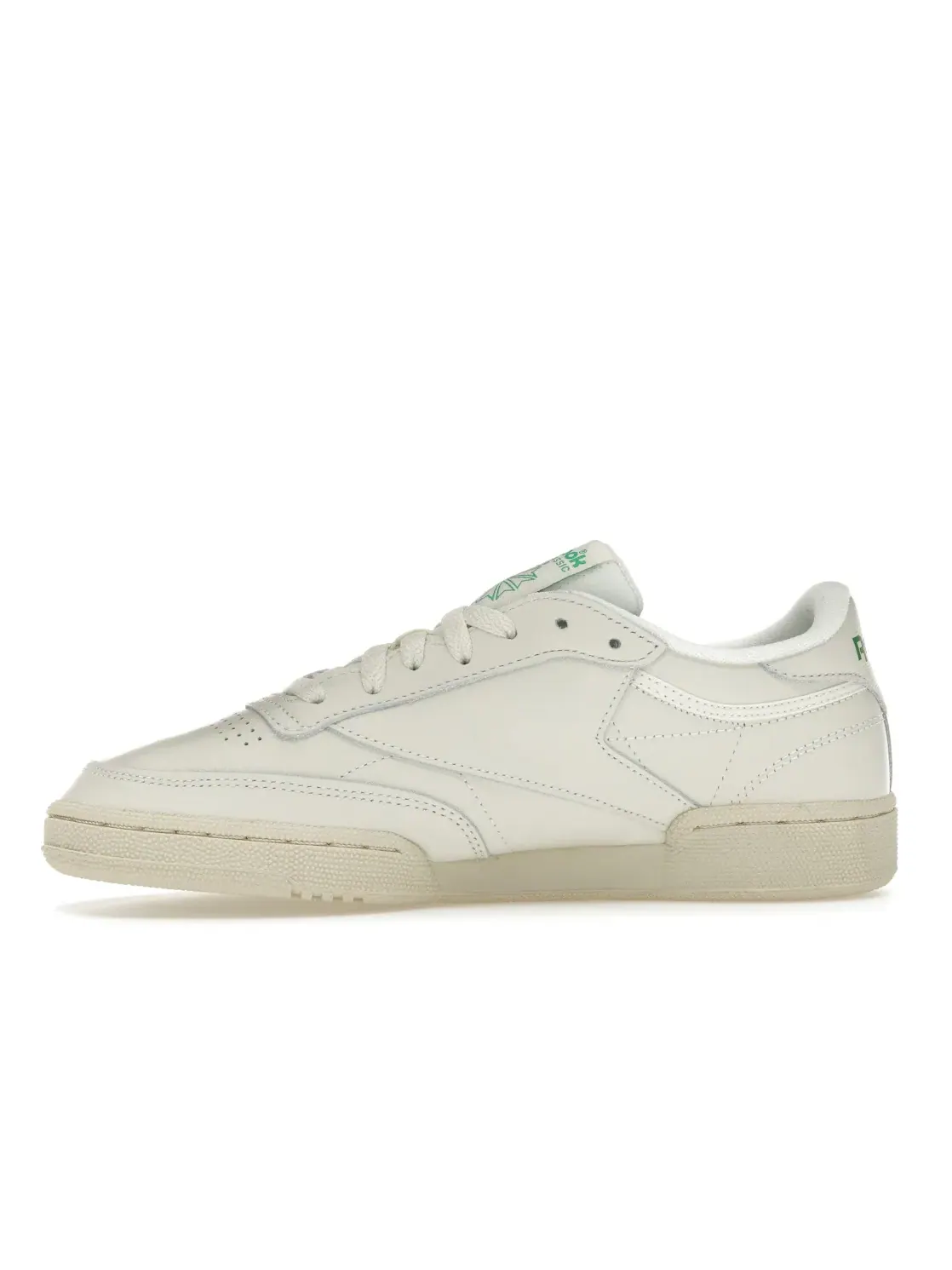 Кроссовки женские Reebok Club C 85, замша и текстиль — изображение 3 из 4, зеленый