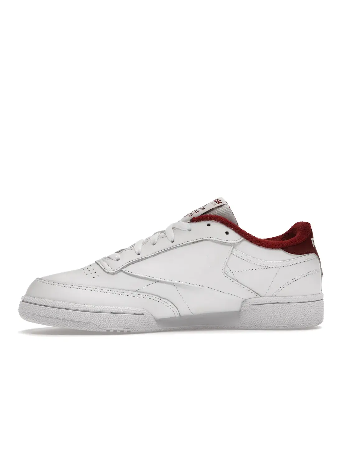 Кроссовки Reebok Club C 85 lifestyle унисекс, кожаные — изображение 3 из 4, белый