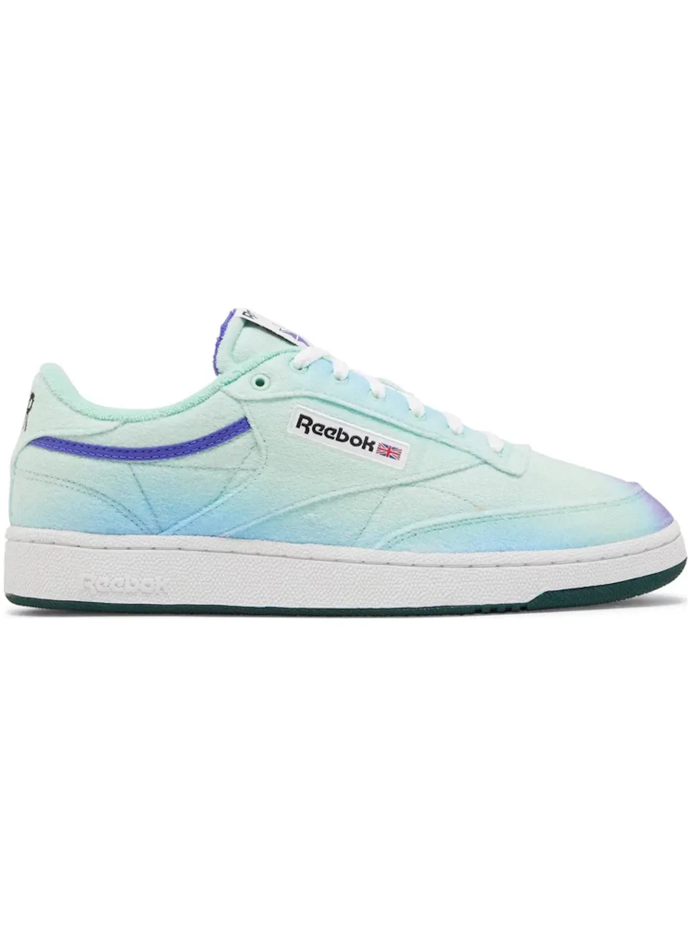 Кроссовки мужские Reebok Club C 85 Lifestyle — изображение 1 из 1, зеленый фиолетовый