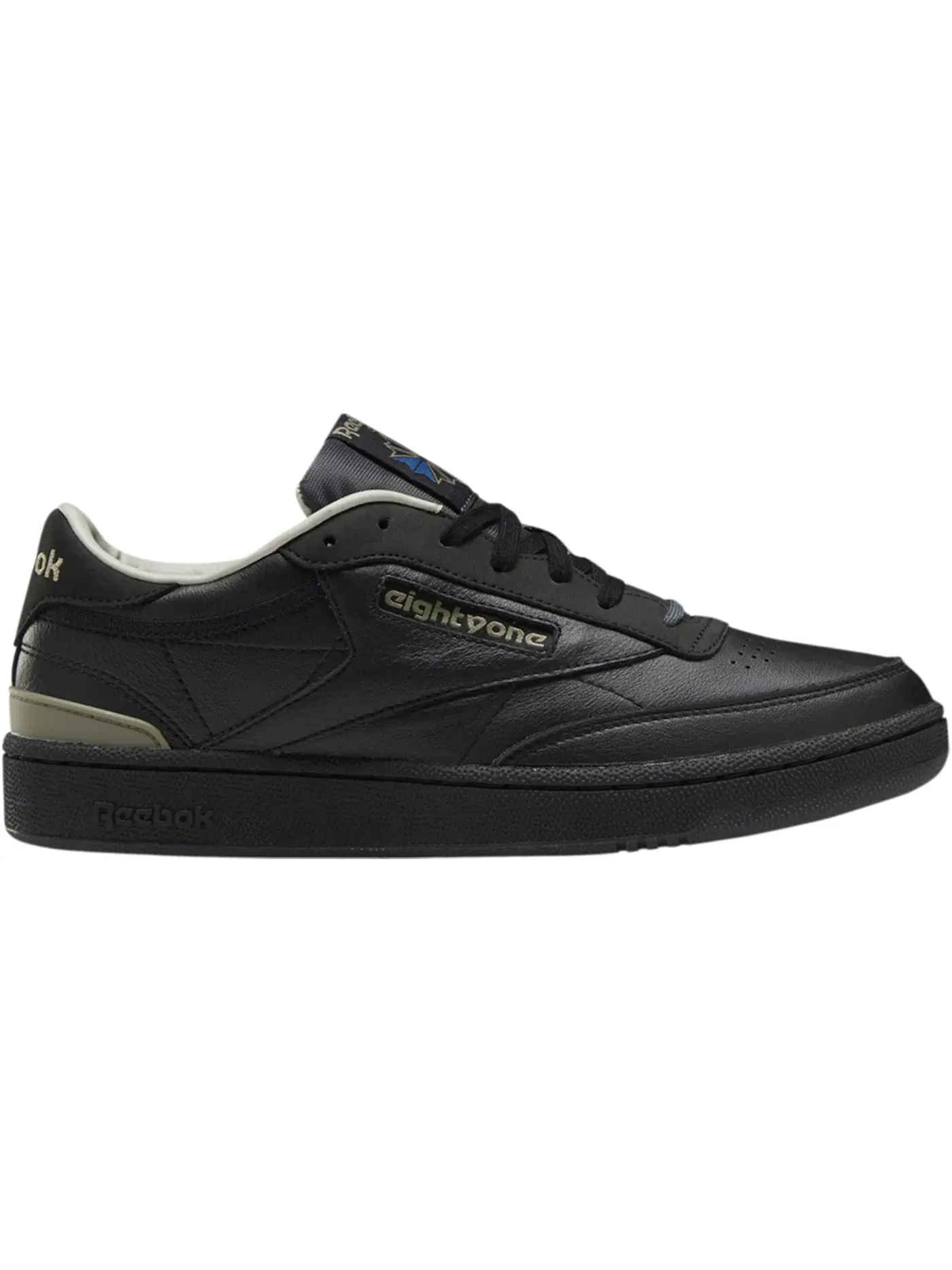 Кроссовки мужские Reebok Club C 85, повседневные — изображение 1 из 1, черный/хаки