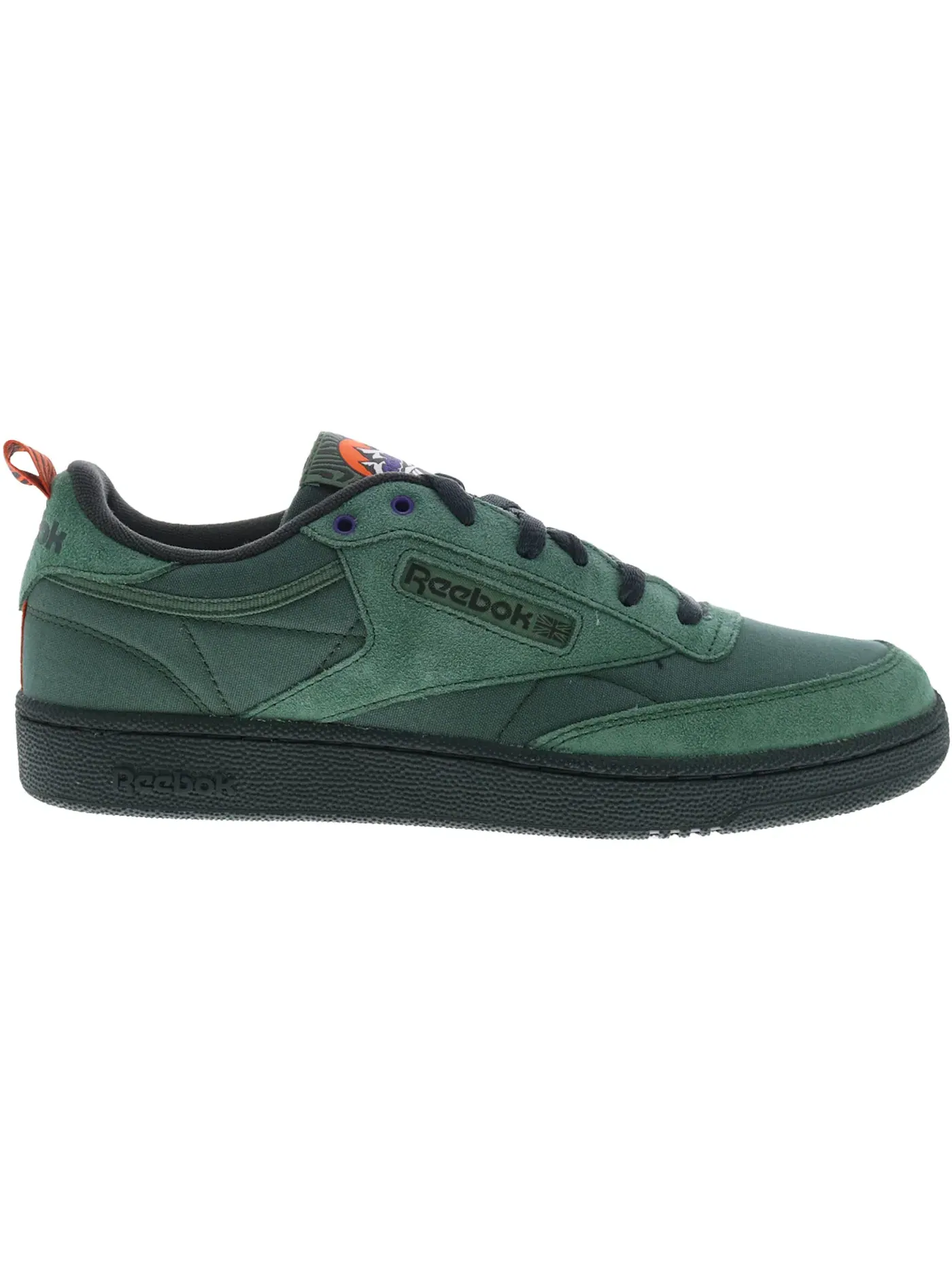 Кроссовки мужские Reebok Club C 85 Lifestyle — изображение 1 из 1, зеленый/серый/оранжевый