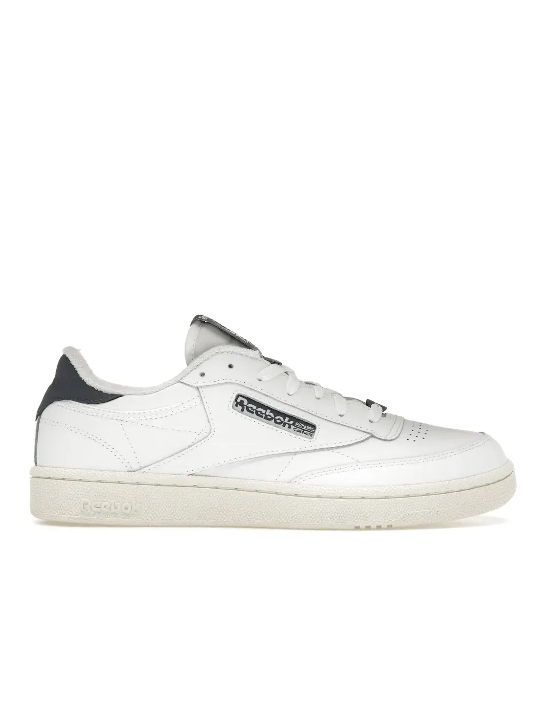 Кроссовки мужские Reebok Club C 85, кожаные — изображение 1 из 4, белые с синим