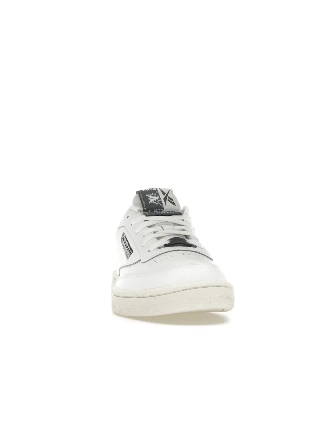 Кроссовки мужские Reebok Club C 85, кожаные — изображение 2 из 4, белые с синим