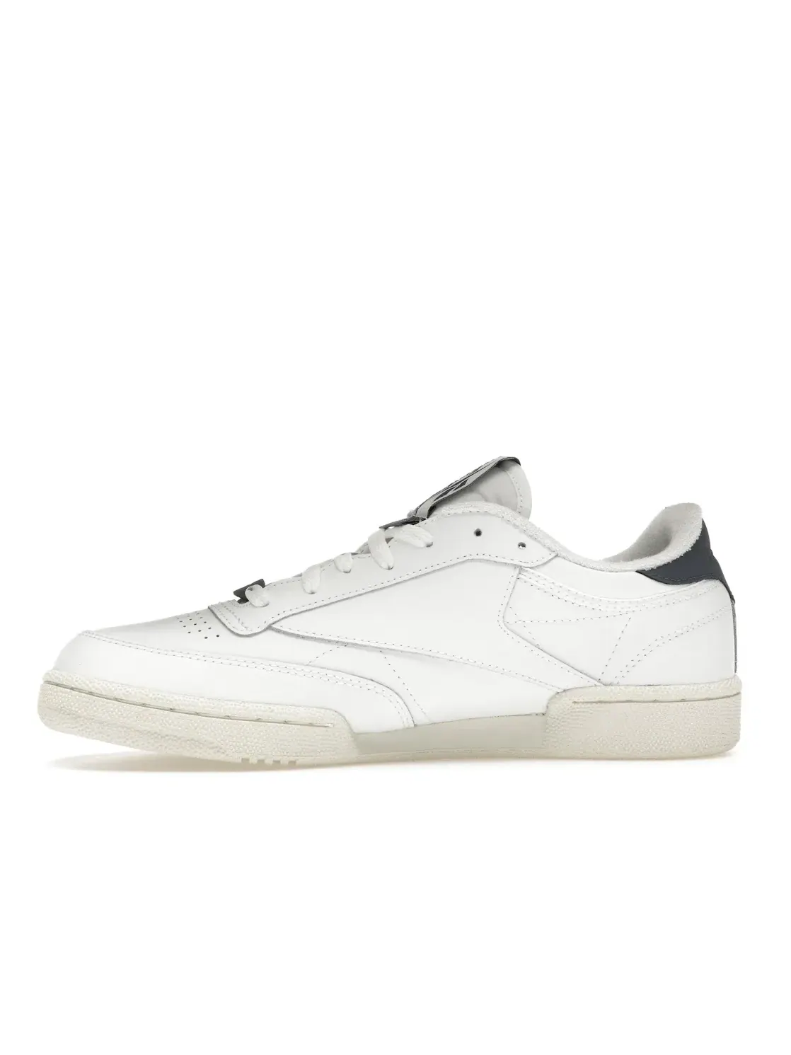 Кроссовки мужские Reebok Club C 85, кожаные — изображение 3 из 4, белые с синим