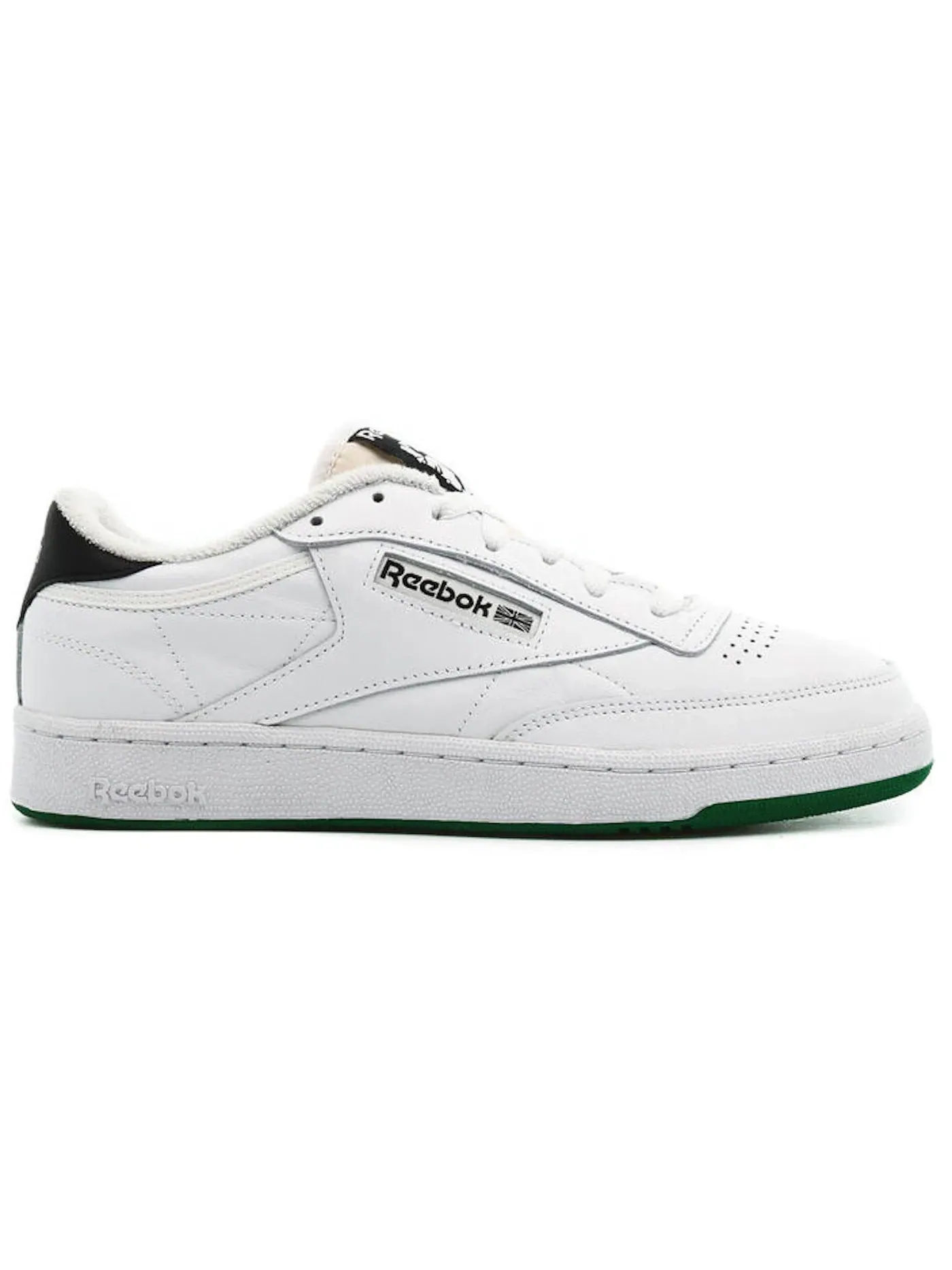 Кроссовки Reebok Club C 85 Lifestyle, кожаные — изображение 1 из 1, белый//красный