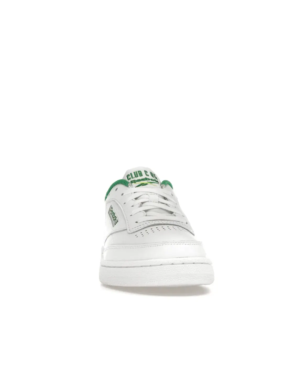 Мужские кроссовки с низким верхом Reebok Club C 85 — изображение 2 из 4, белый/зеленый/желтый