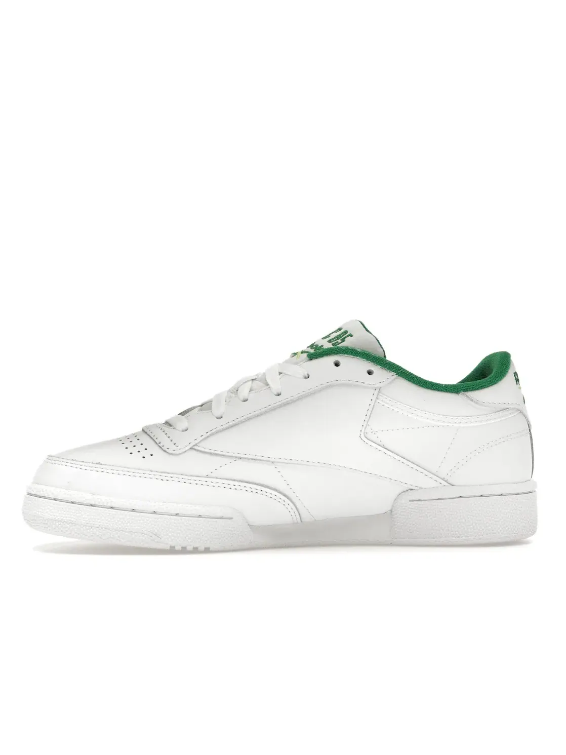 Мужские кроссовки с низким верхом Reebok Club C 85 — изображение 3 из 4, белый/зеленый/желтый