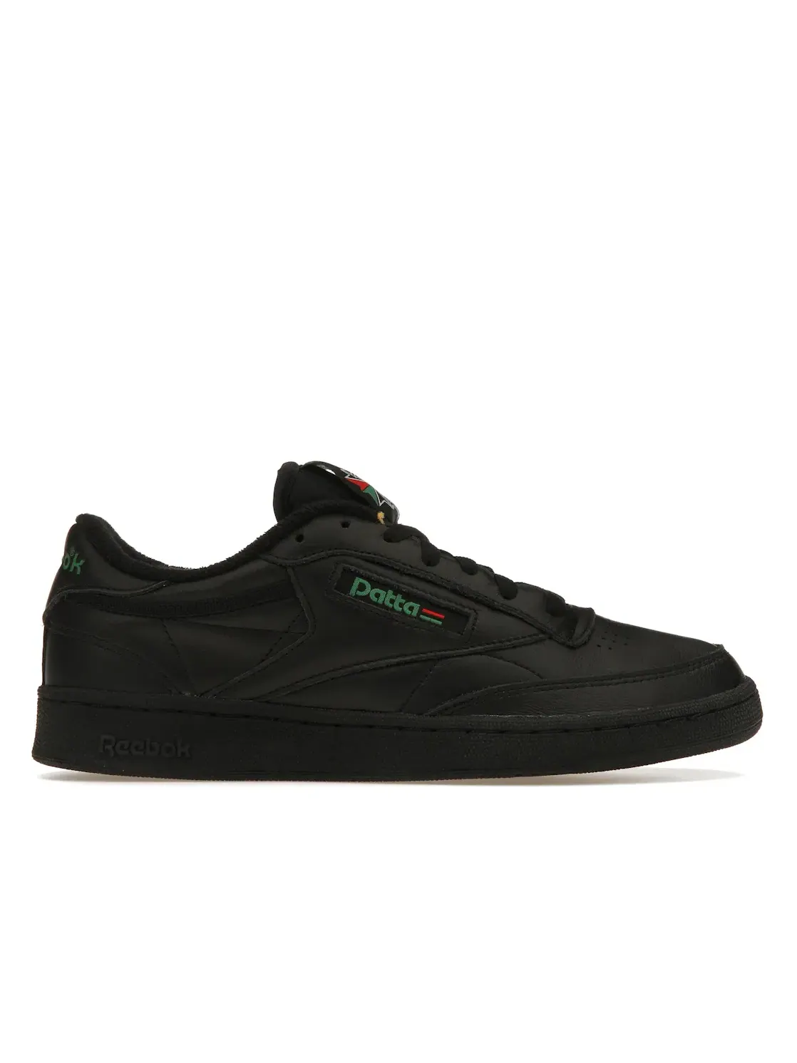 Кроссовки мужские Reebok Club C 85 Lifestyle — изображение 1 из 4, черный/черный/зеленый