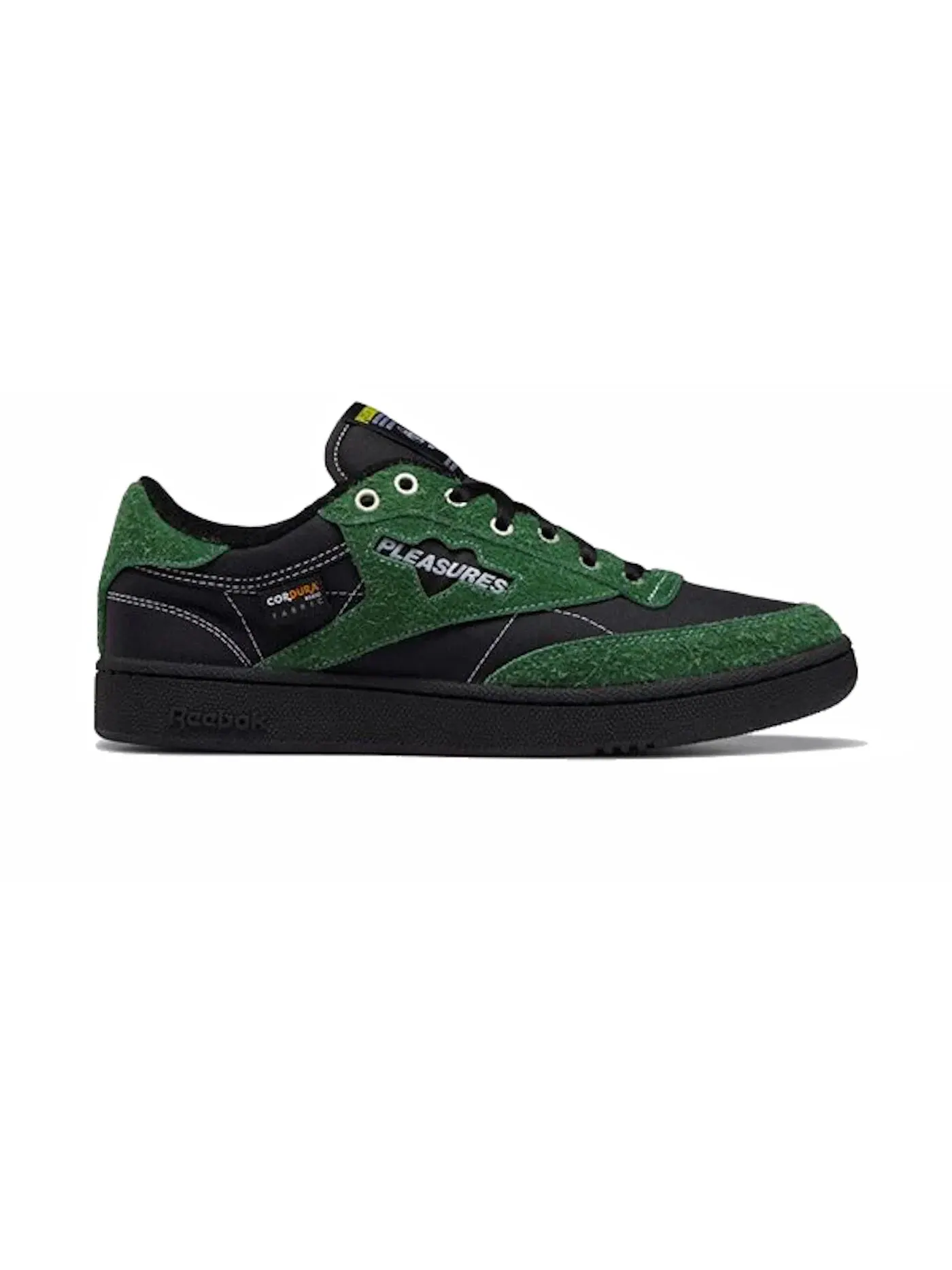 Кроссовки Reebok Club C 85, кожаные — изображение 1 из 1, черный/зеленый/черный