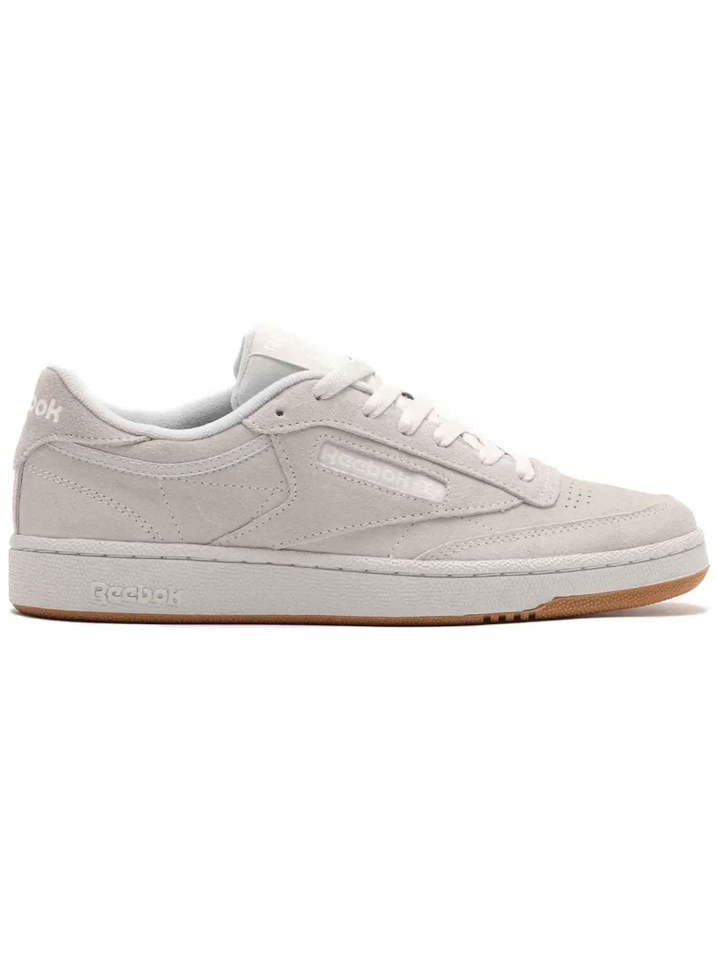 Кроссовки мужские Reebok Club C 85 Lifestyle, низкий профиль — изображение 1 из 1, серый/белый