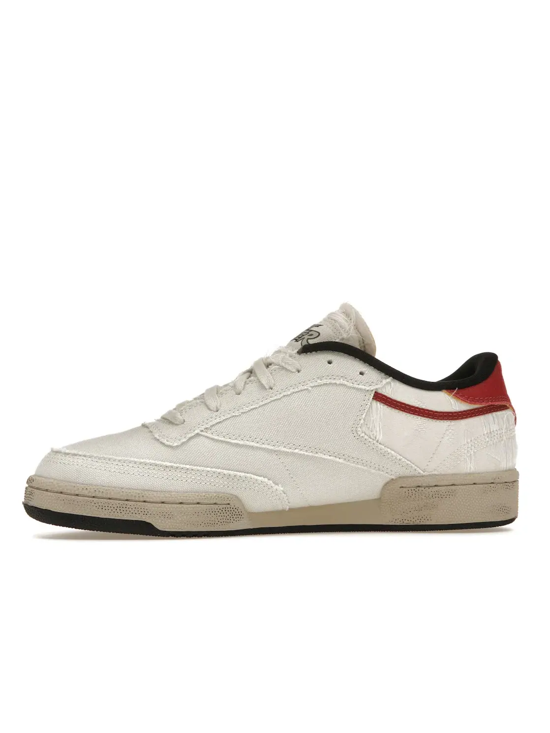 Кроссовки мужские Reebok Club C 85, низкий профиль, кожаные — изображение 3 из 4, красный