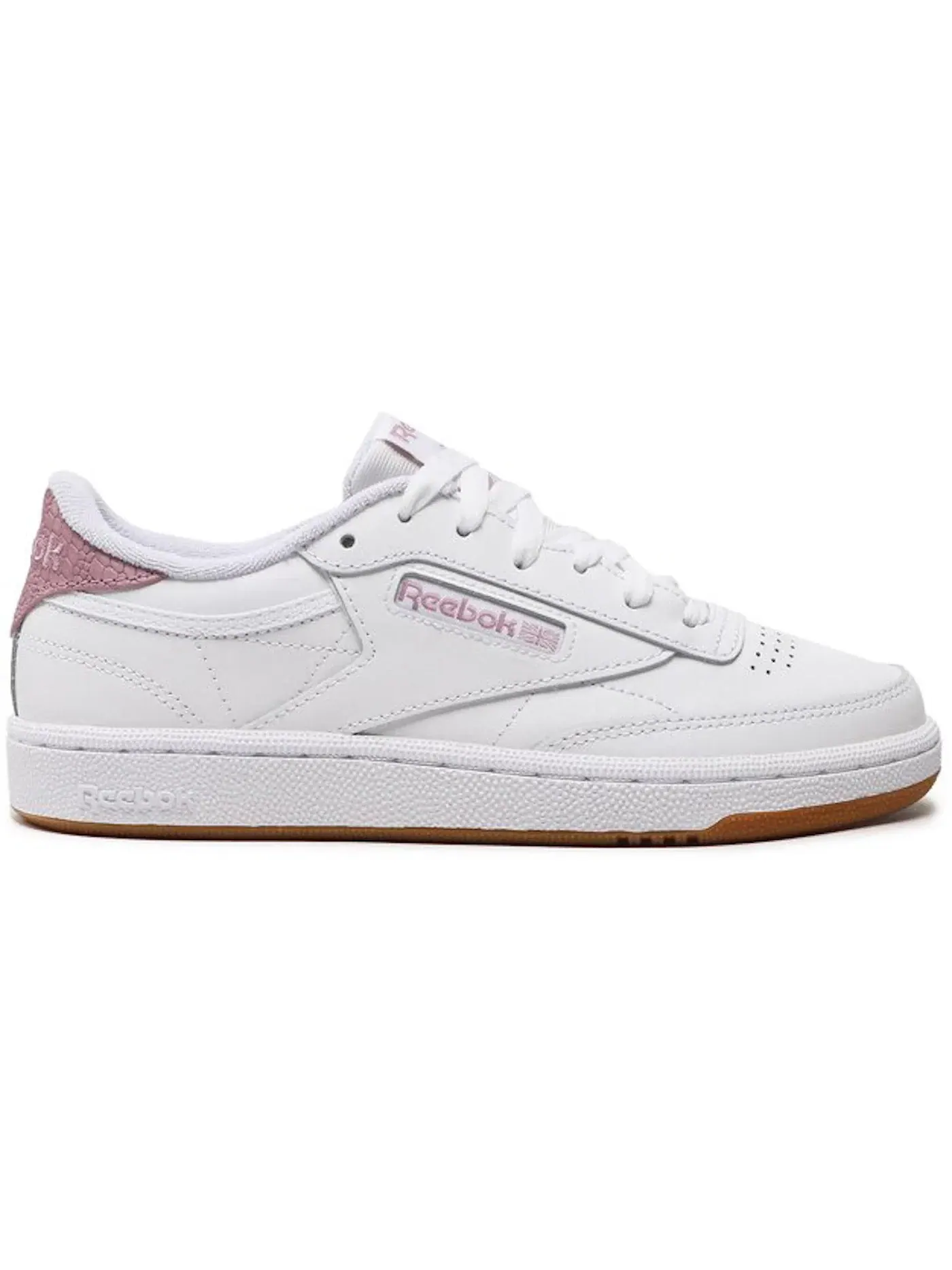 Кроссовки женские Reebok Club C 85 Lifestyle, кожаные — изображение 1 из 1, фиолетовый