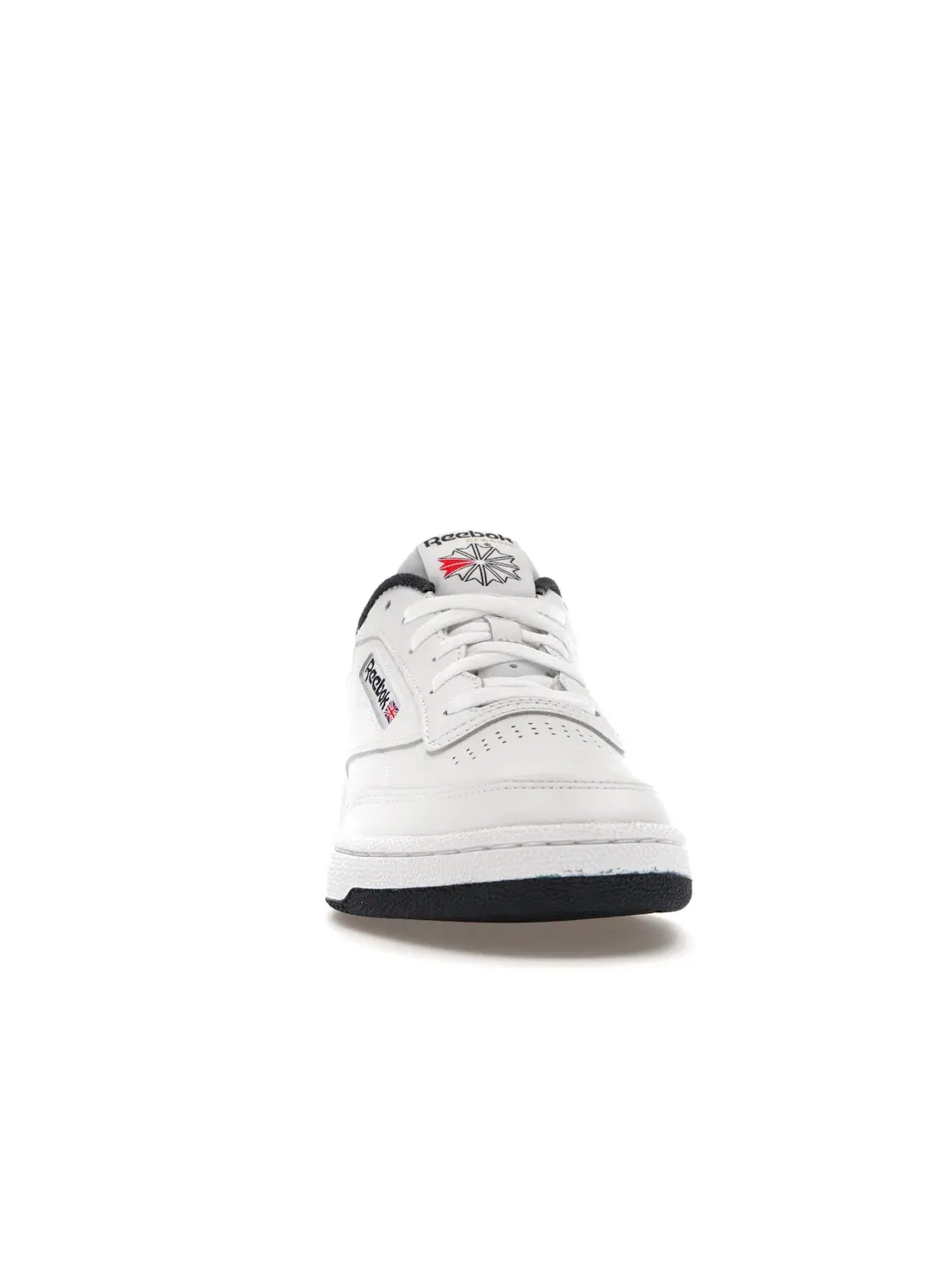 Кроссовки мужские Reebok Club C 85, кожаные — изображение 2 из 4, белый/темно-синий