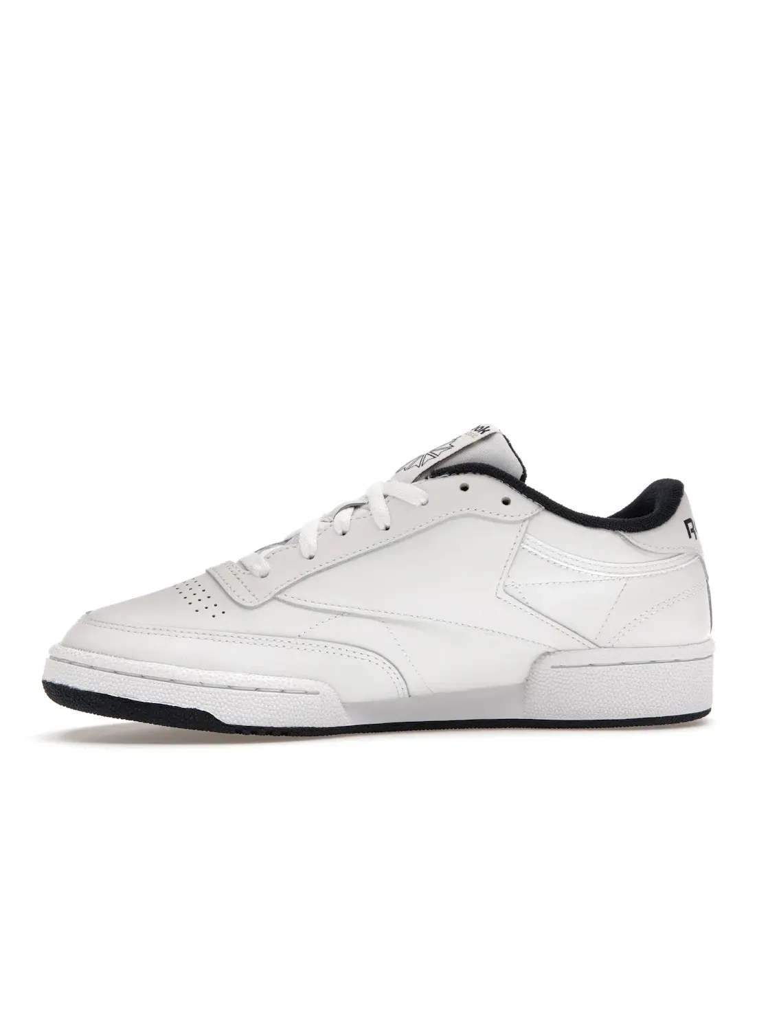 Кроссовки мужские Reebok Club C 85, кожаные — изображение 3 из 4, белый/темно-синий