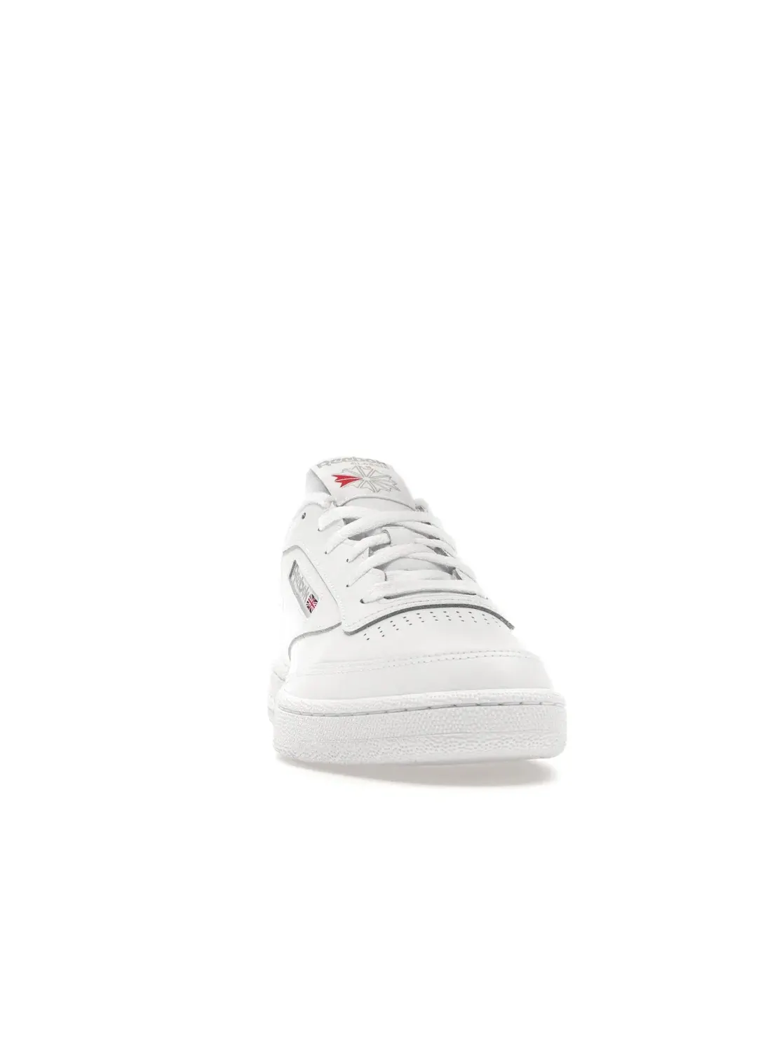 Кроссовки мужские Reebok Club C 85 Lifestyle, кожаные — изображение 2 из 4, белый/серый